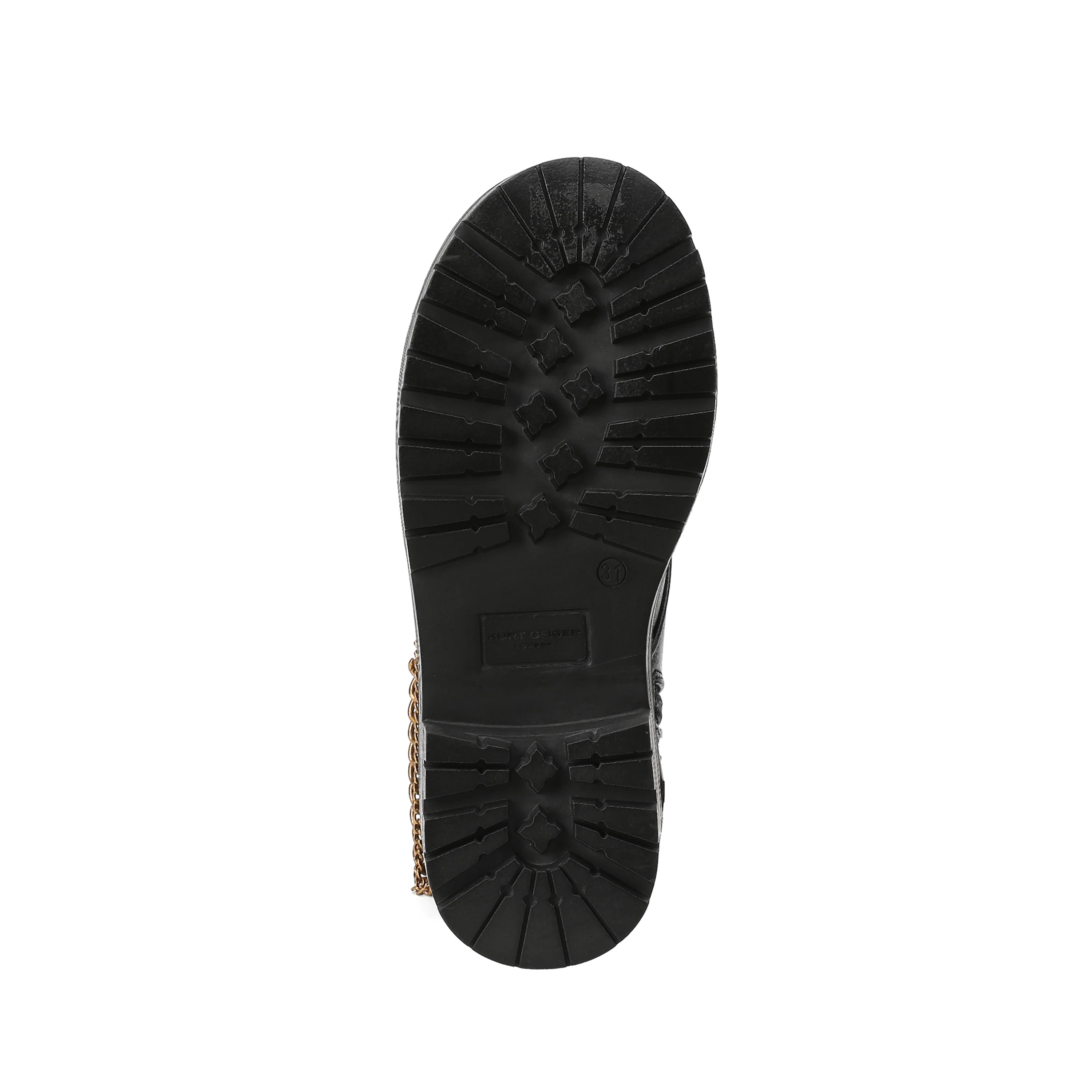 Chain Combat Boot - Big Kid Black Smooth - Image 6