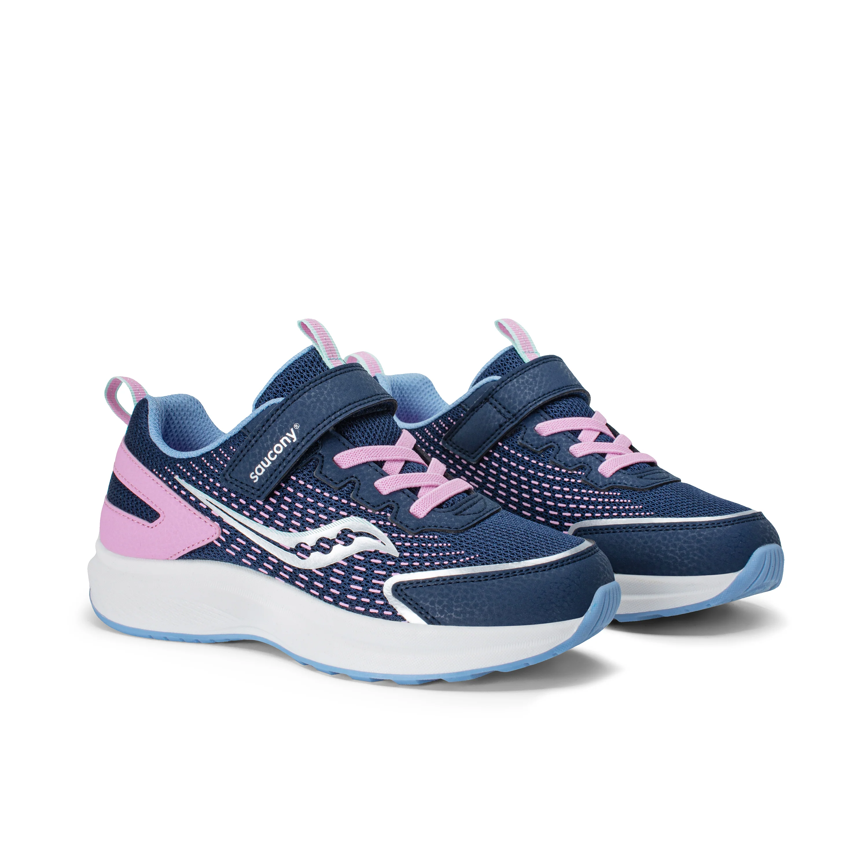 Cohesion FST Sneaker - Big Kid Navy/Pink - Image 2