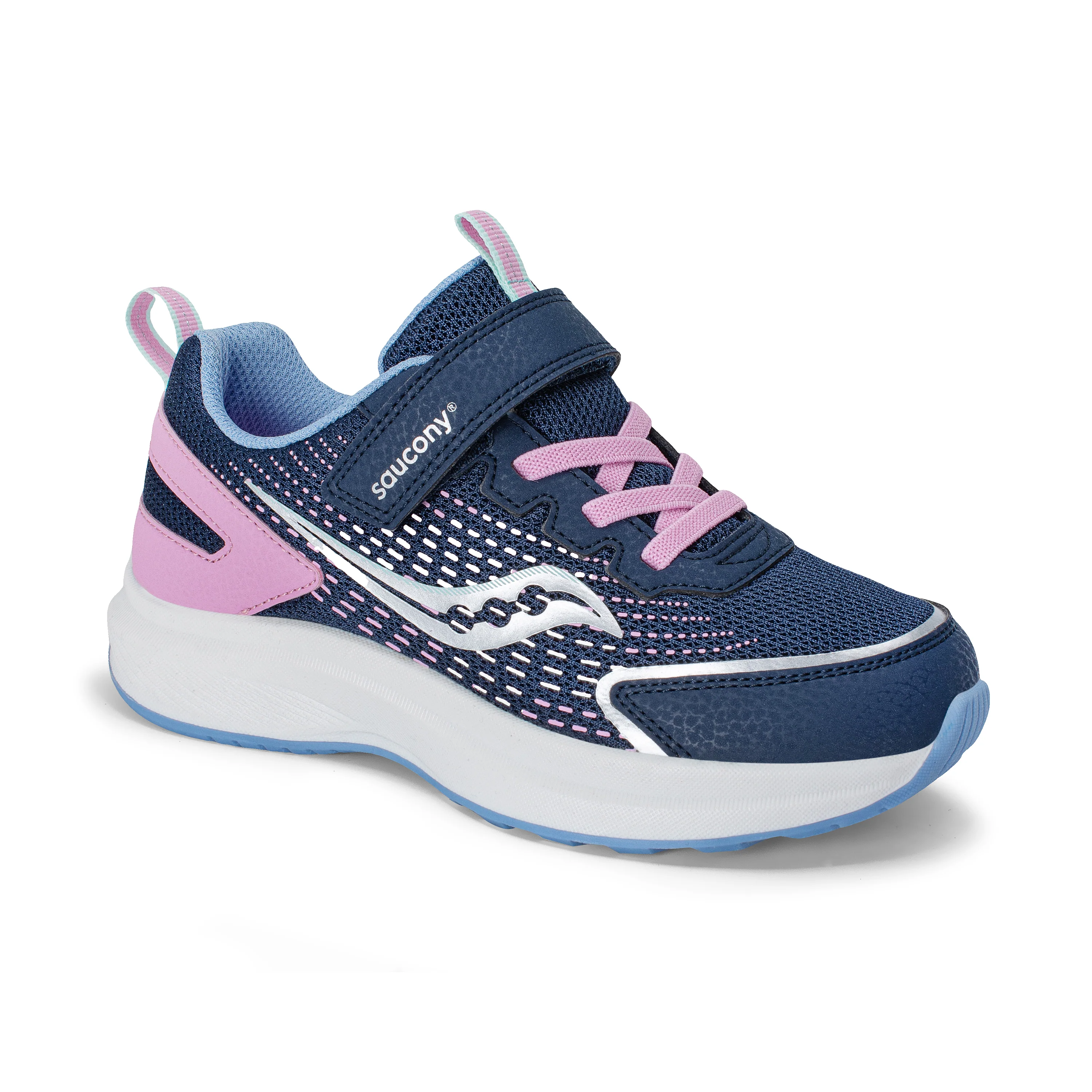 Cohesion FST Sneaker - Big Kid Navy/Pink - Image 7