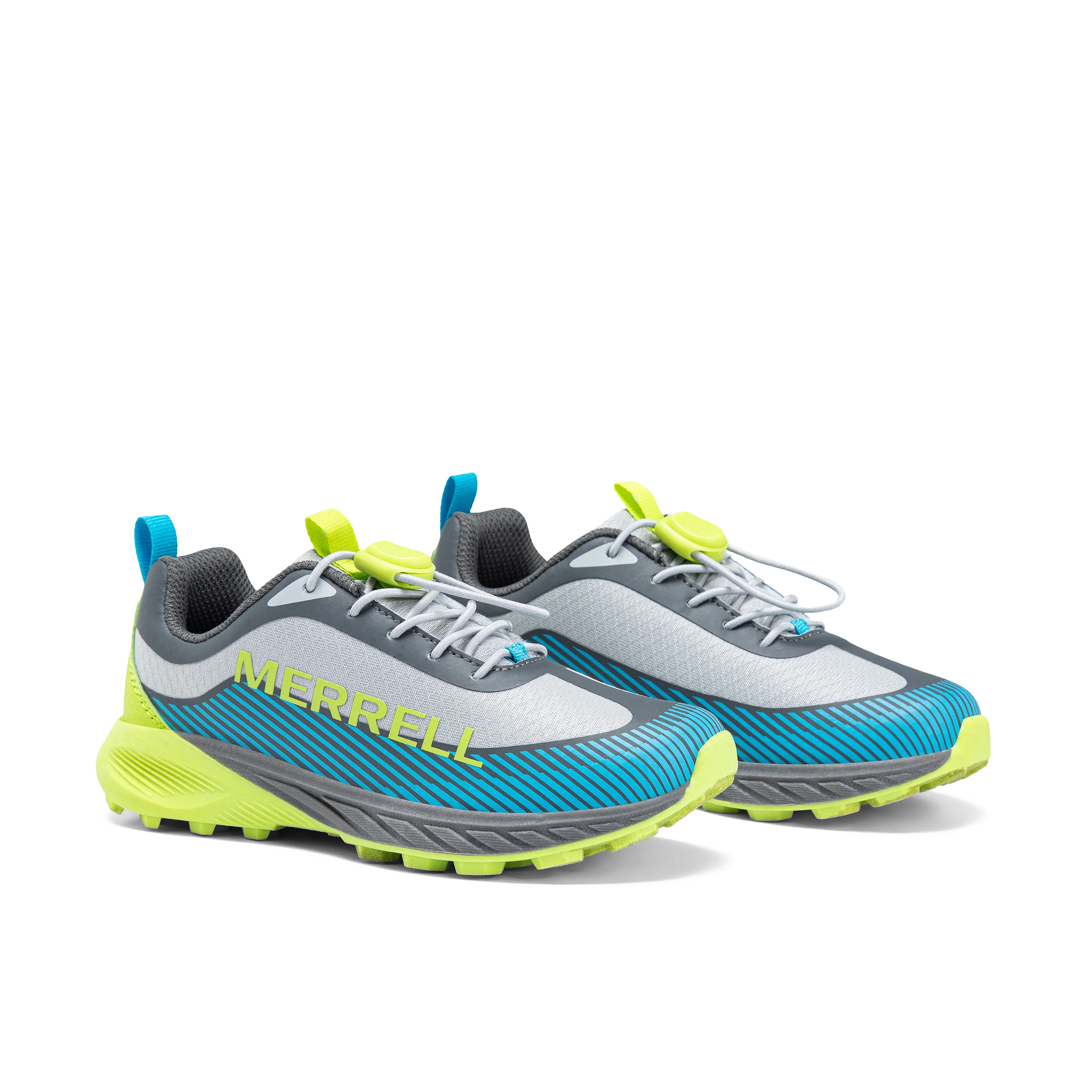 Copter Peak Sneaker - Big Kid Grey/Lime - Image 2