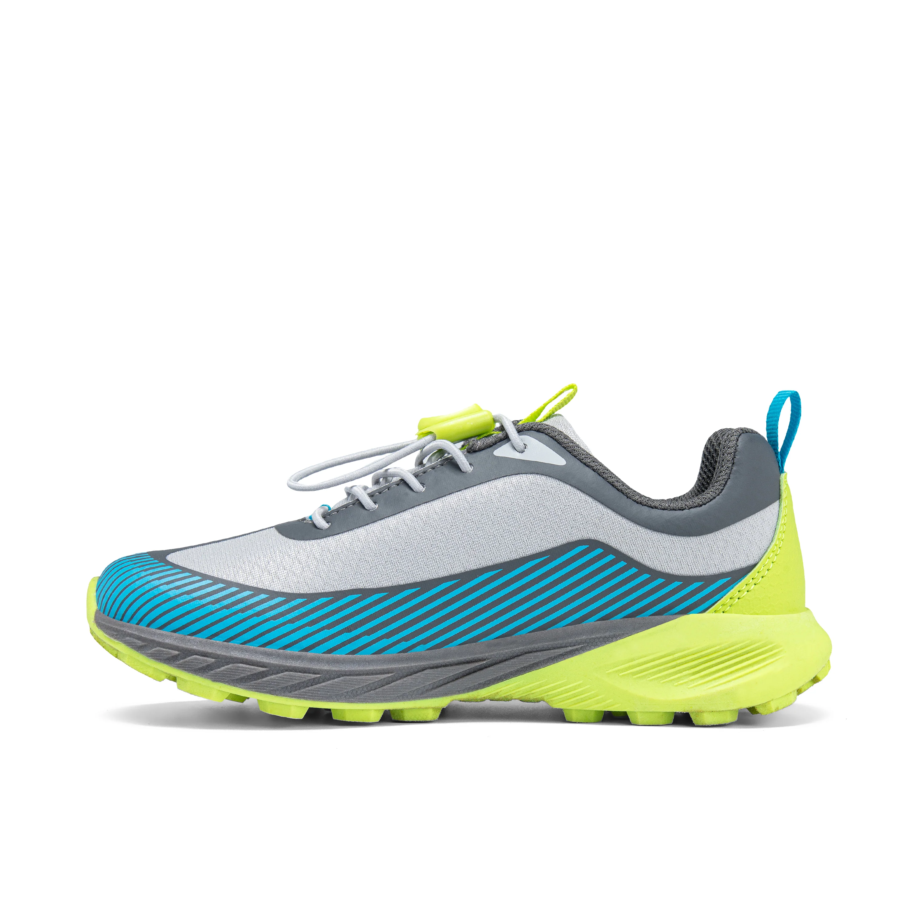 Copter Peak Sneaker - Big Kid Grey/Lime - Image 3