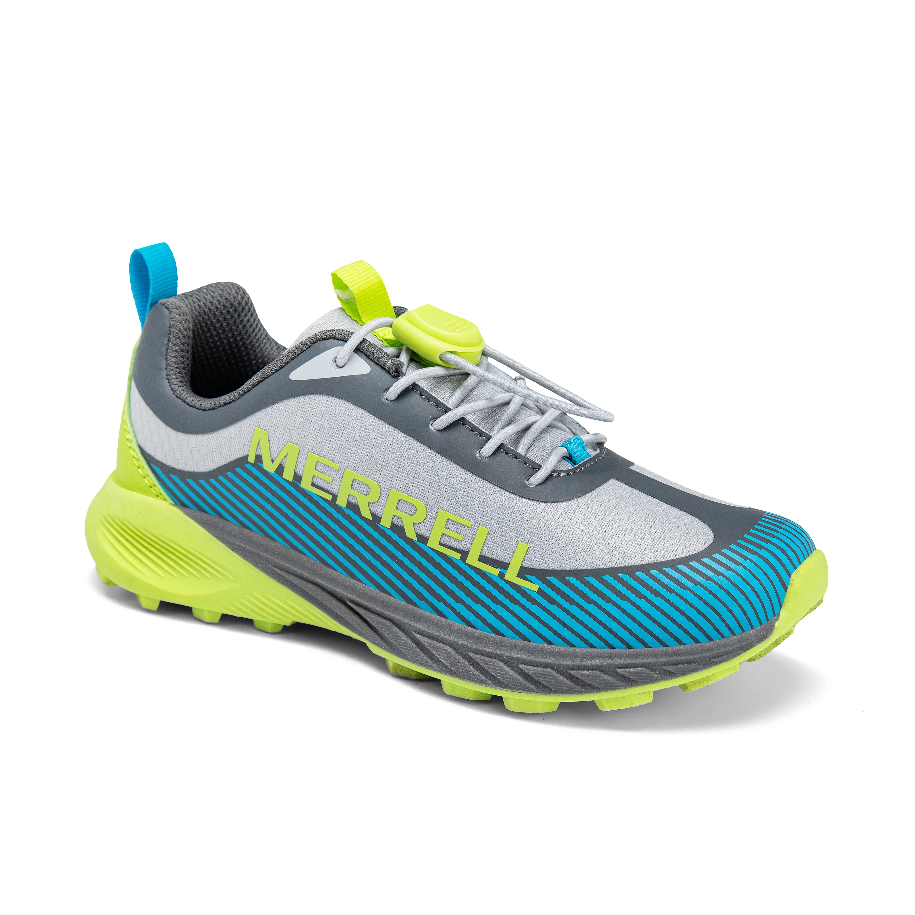 Copter Peak Sneaker - Big Kid Grey/Lime - Image 7