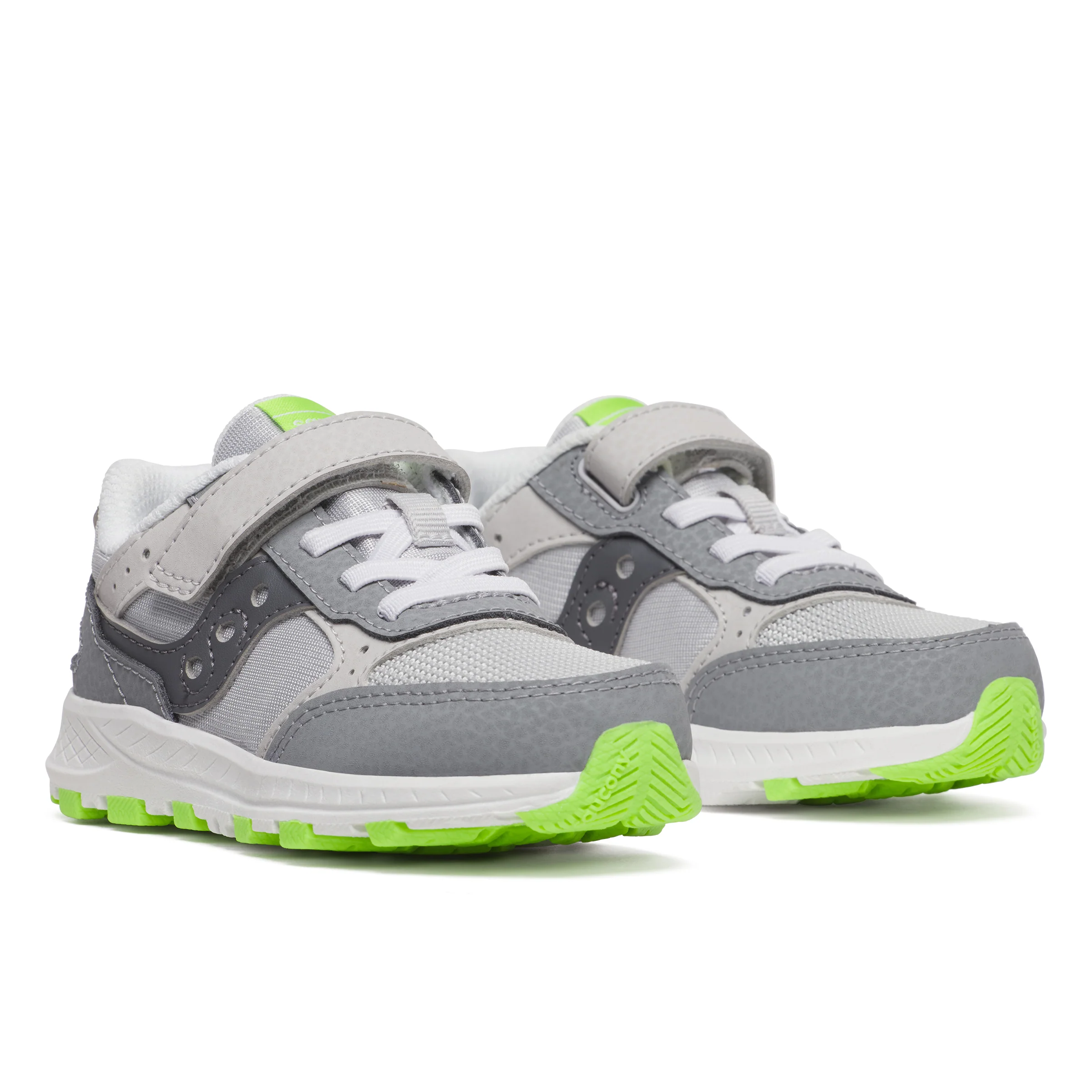 Eclipse Jr Sneaker - Little Kid White/Grey/Lime - Image 2