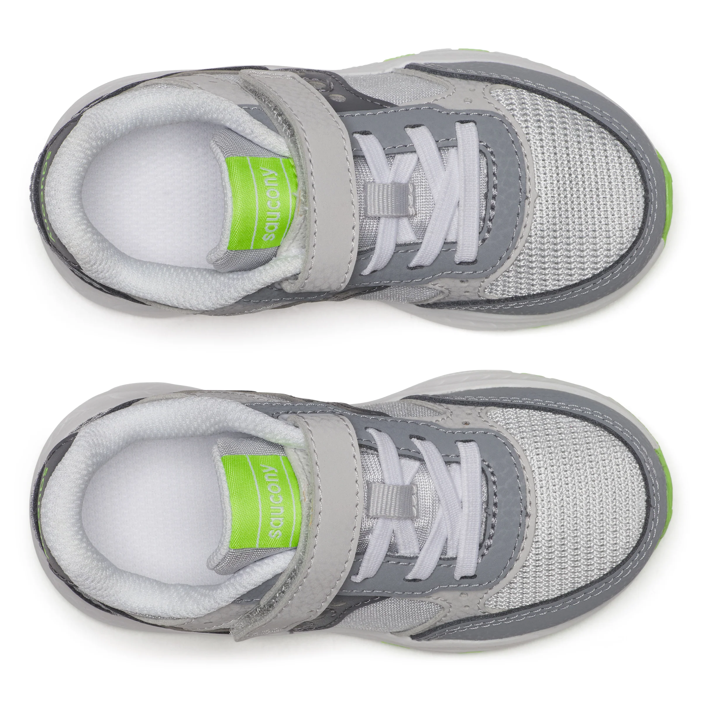 Eclipse Jr Sneaker - Little Kid White/Grey/Lime - Image 5