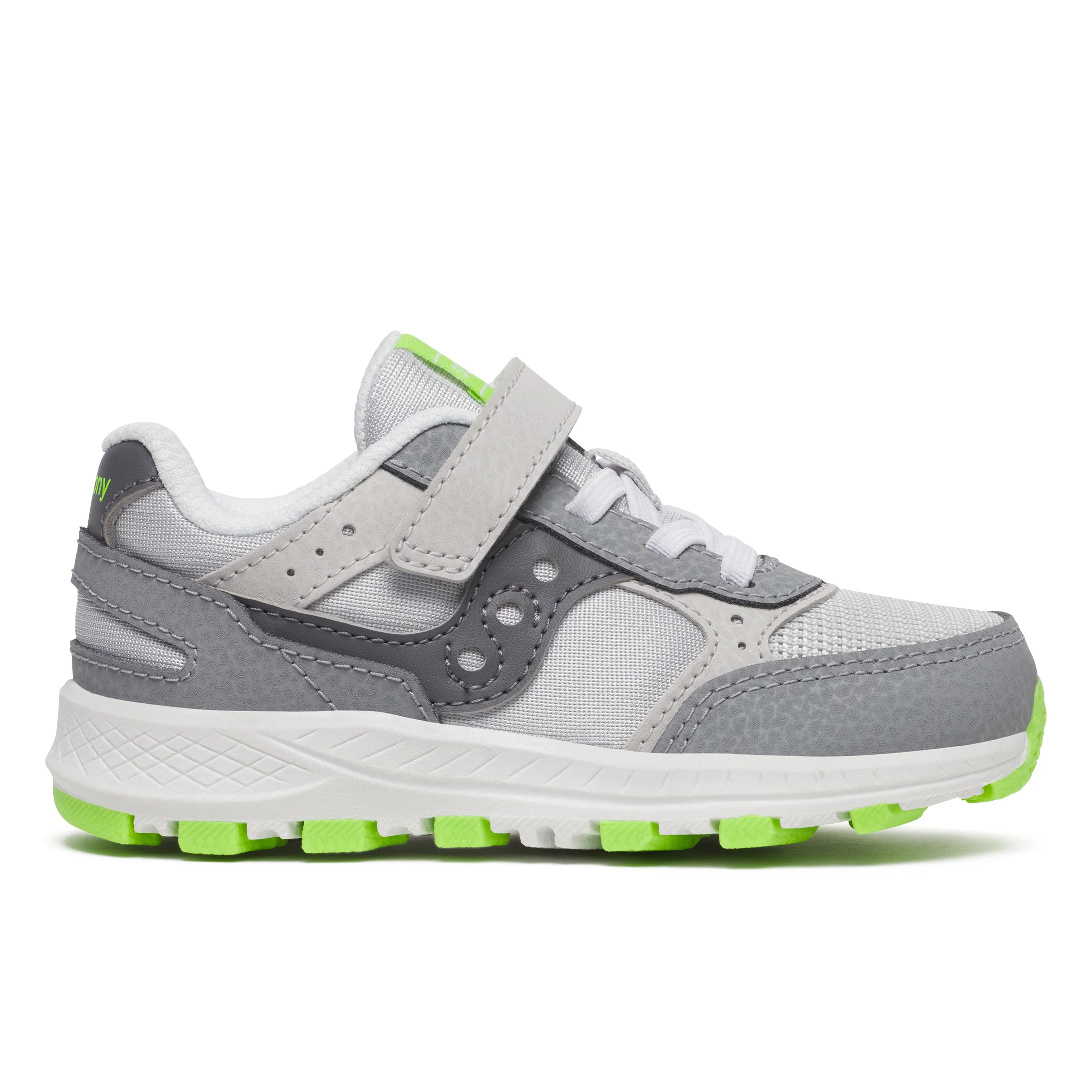 Eclipse Jr Sneaker - Little Kid White/Grey/Lime - Image 7