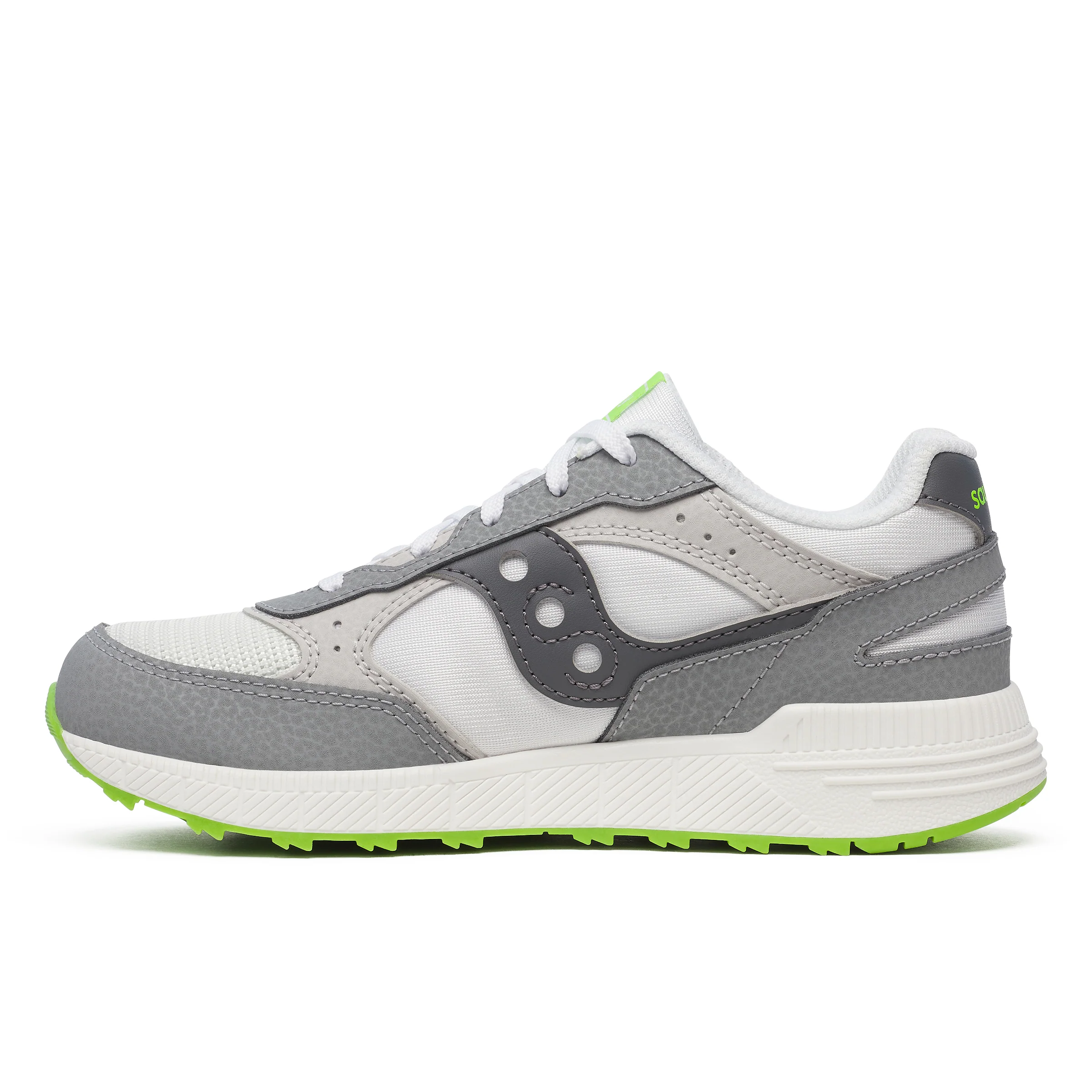 Eclipse KDZ Sneaker - Big Kid White/Grey/Lime - Image 3