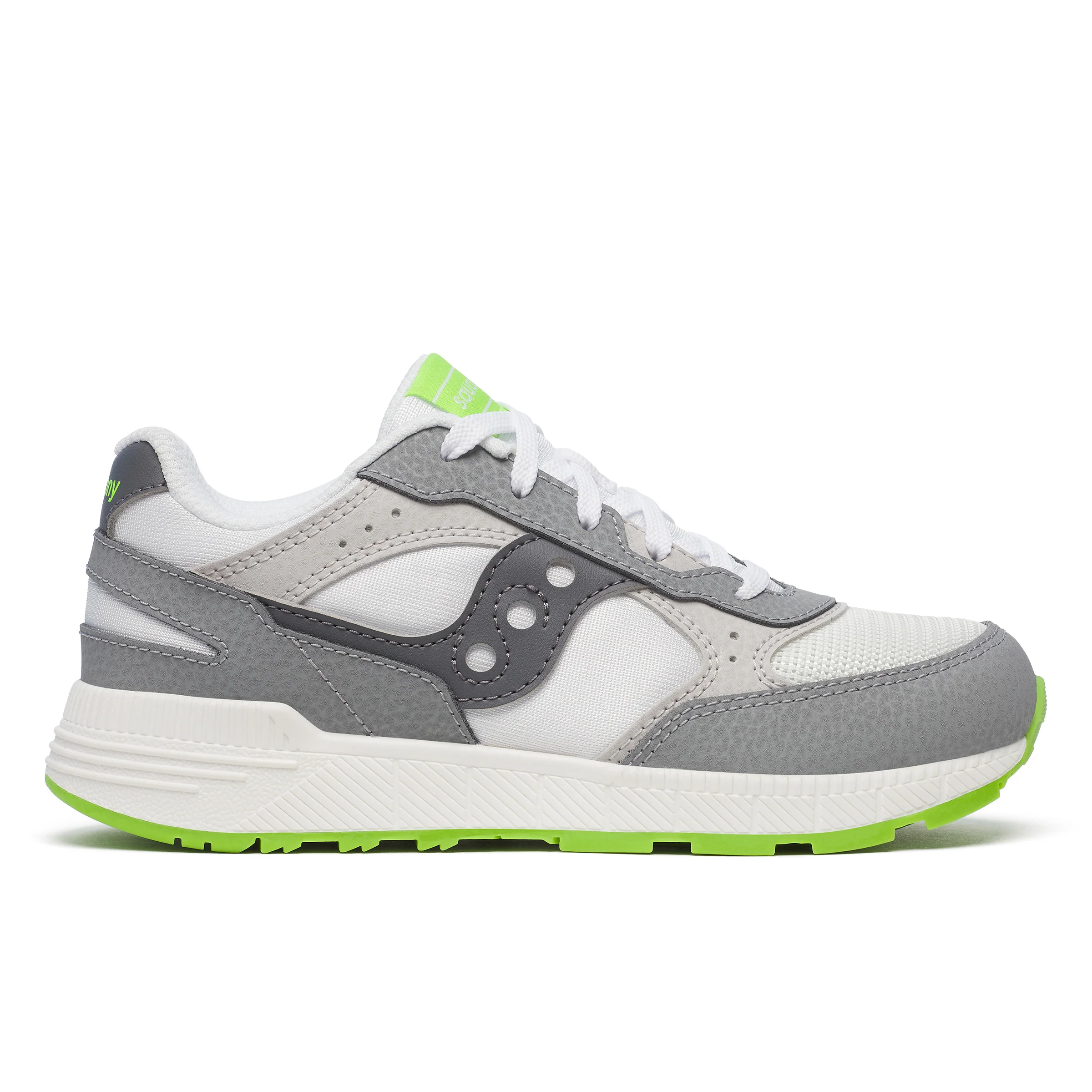 Eclipse KDZ Sneaker - Big Kid White/Grey/Lime - Image 7