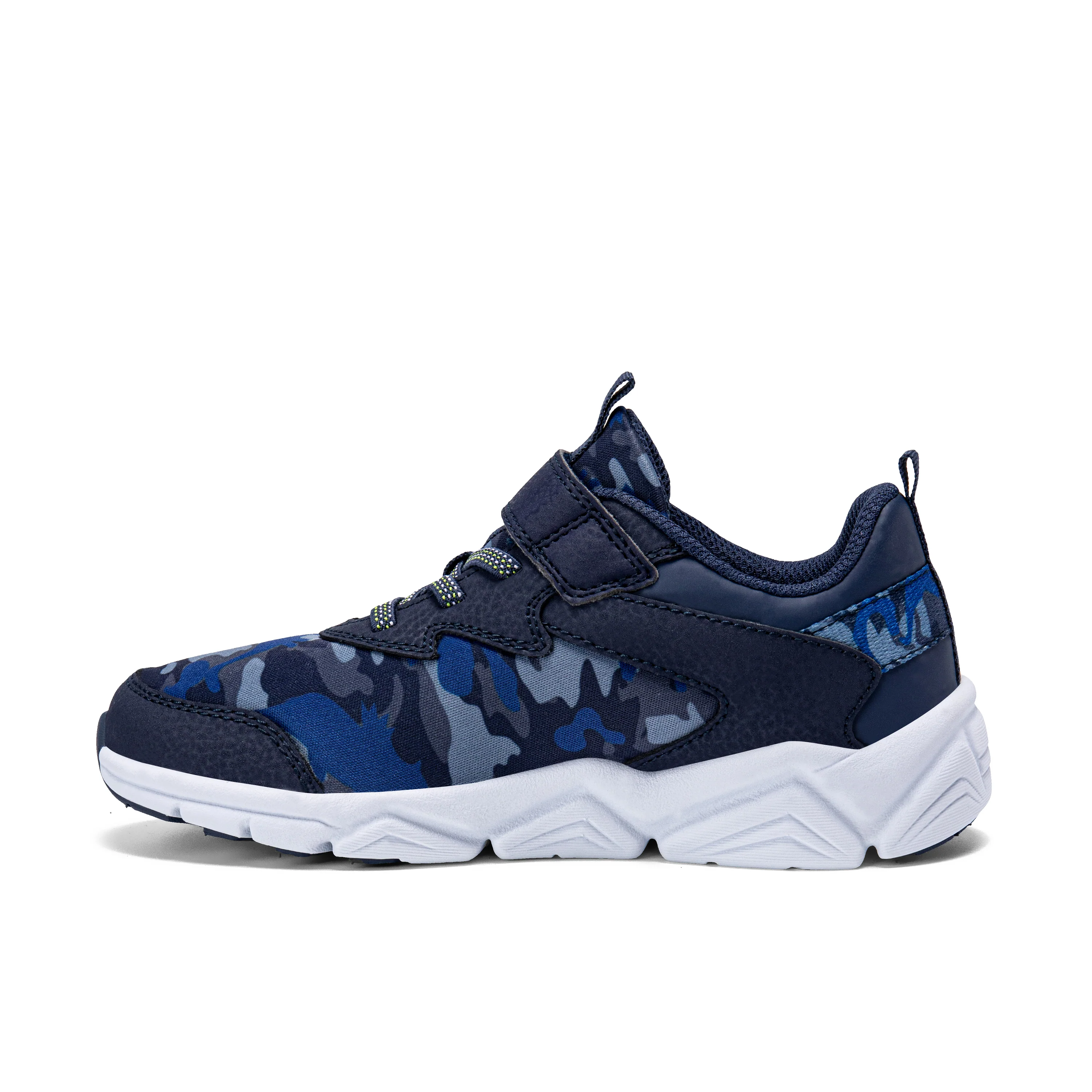Flash LE Sneaker - Big Kid Navy/Lime - Image 3