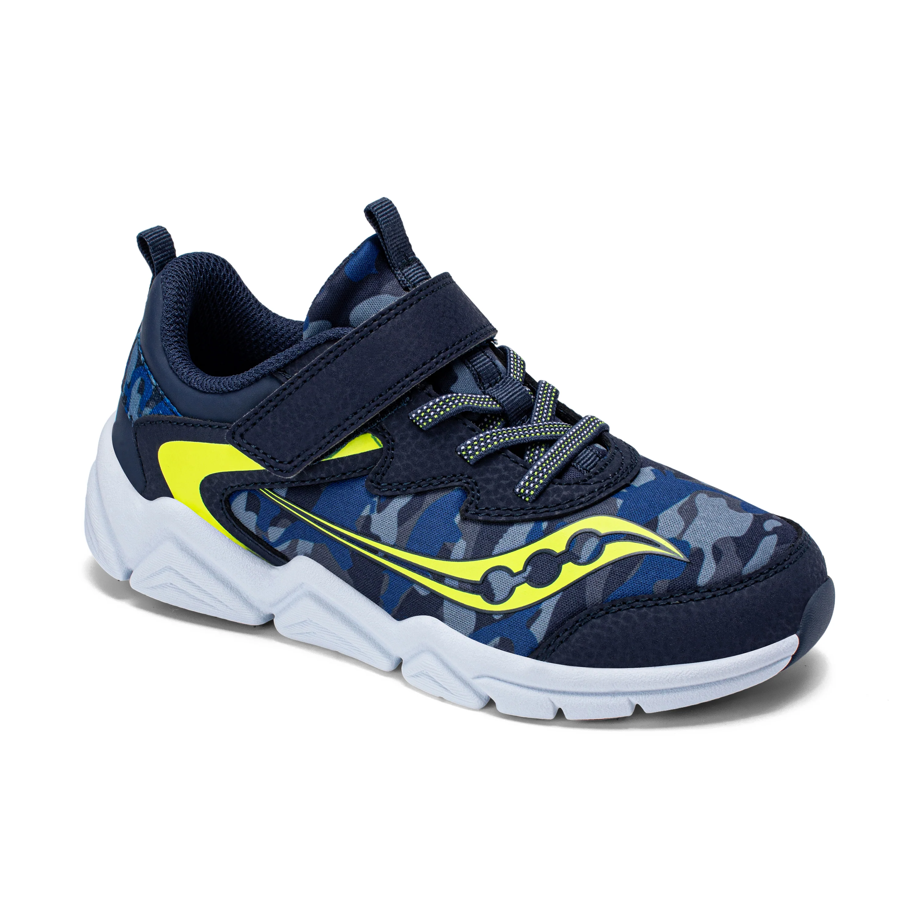 Flash LE Sneaker - Big Kid Navy/Lime - Image 7