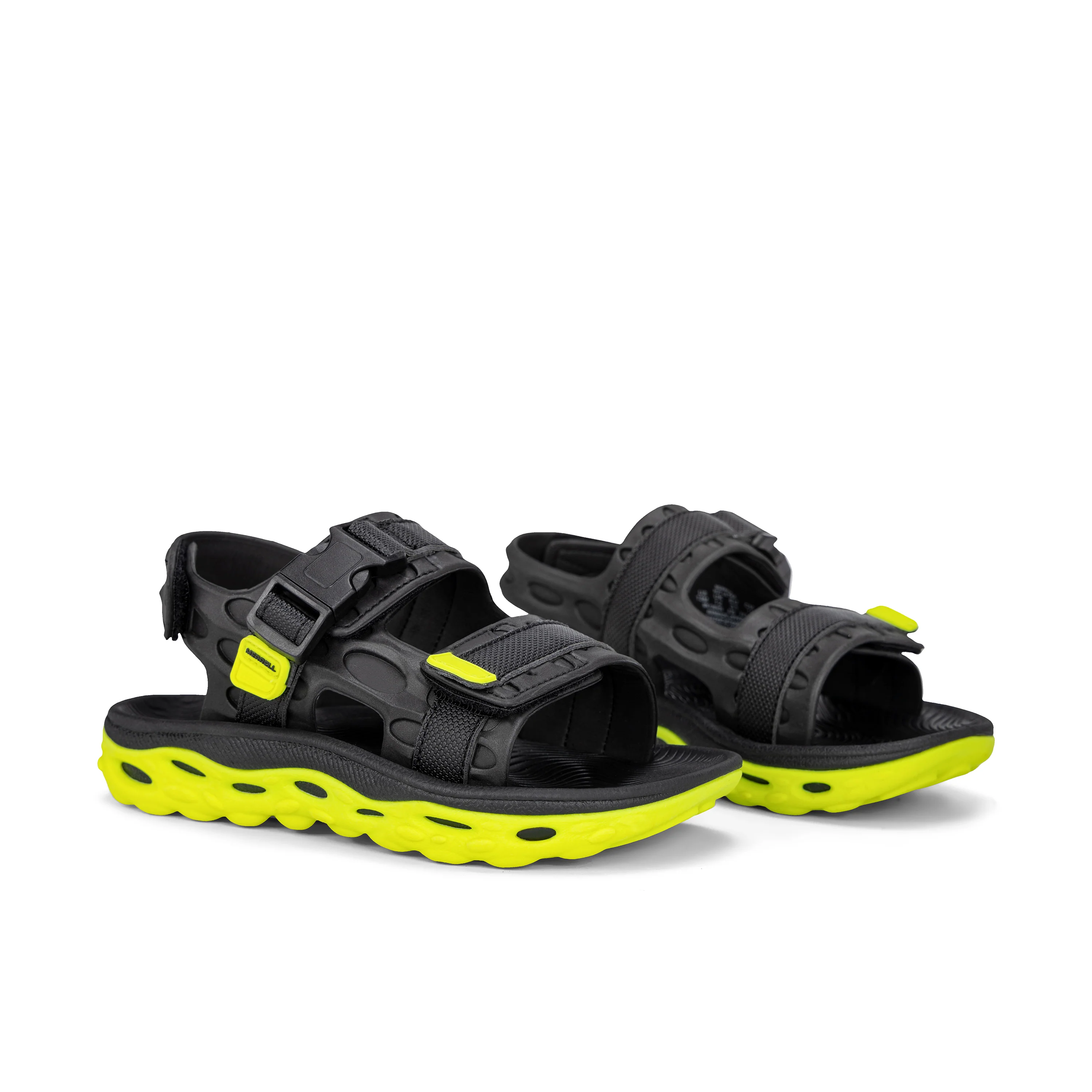 Hut Ultra Sandal - Big Kid Black/Lime - Image 2