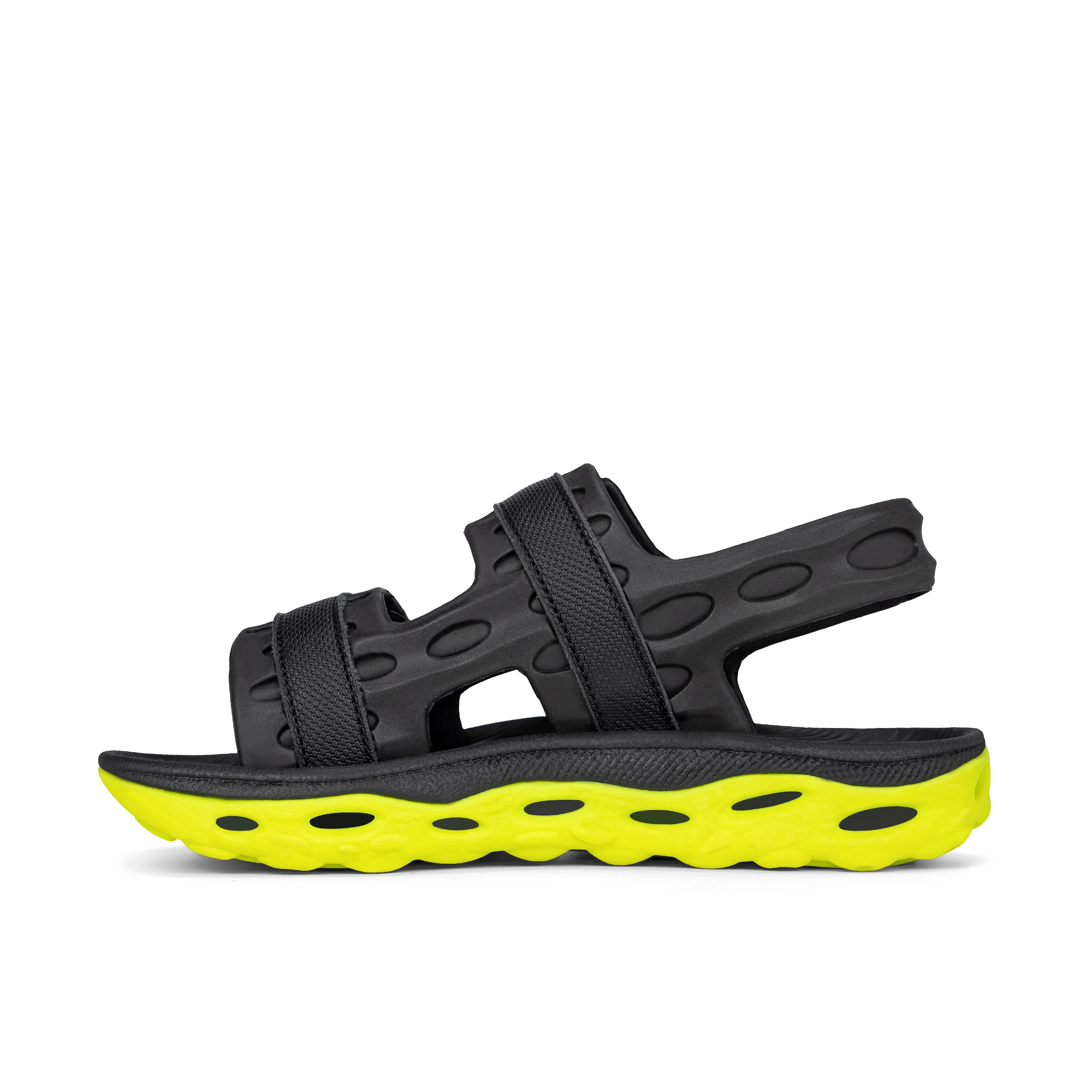 Hut Ultra Sandal - Big Kid Black/Lime - Image 3