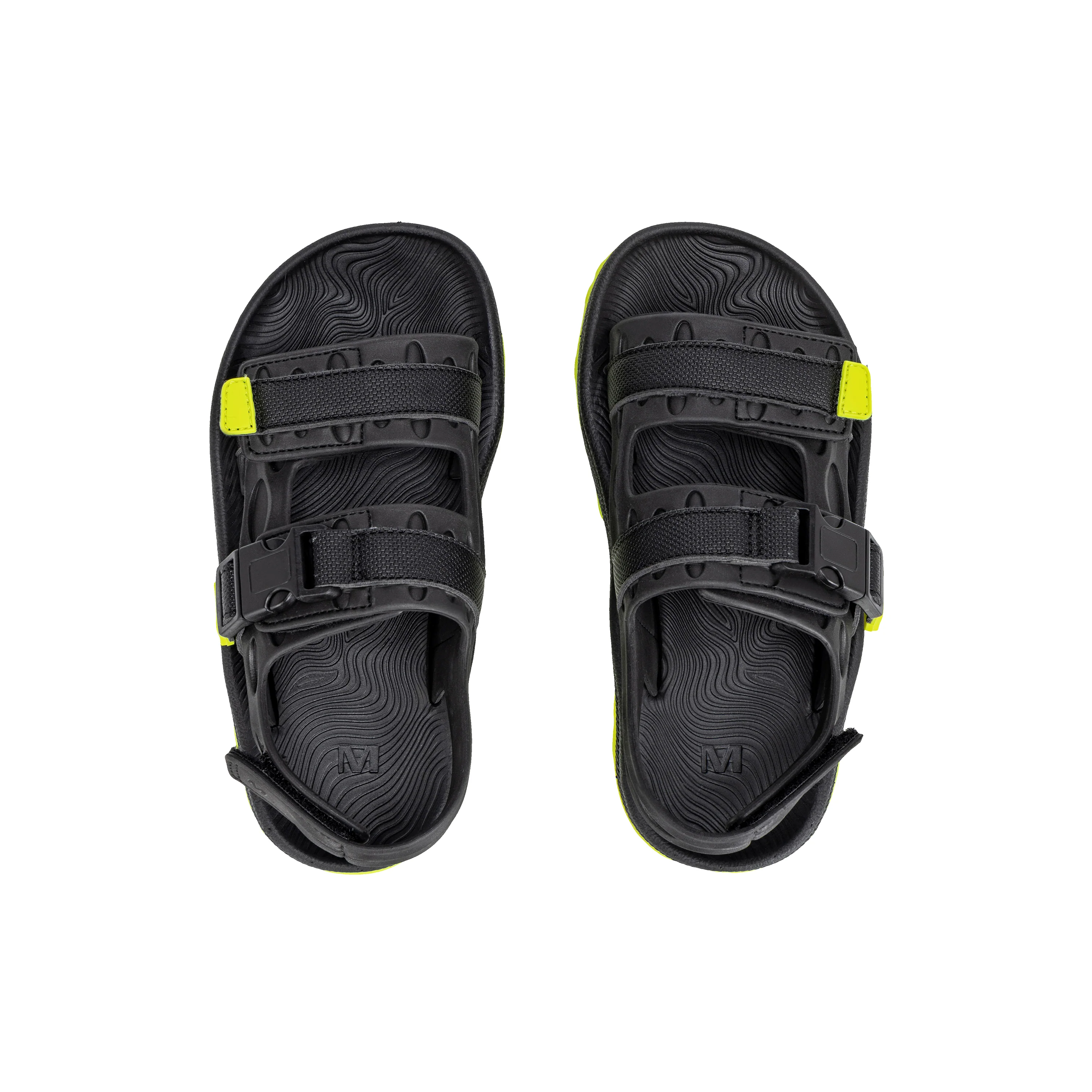 Hut Ultra Sandal - Big Kid Black/Lime - Image 6