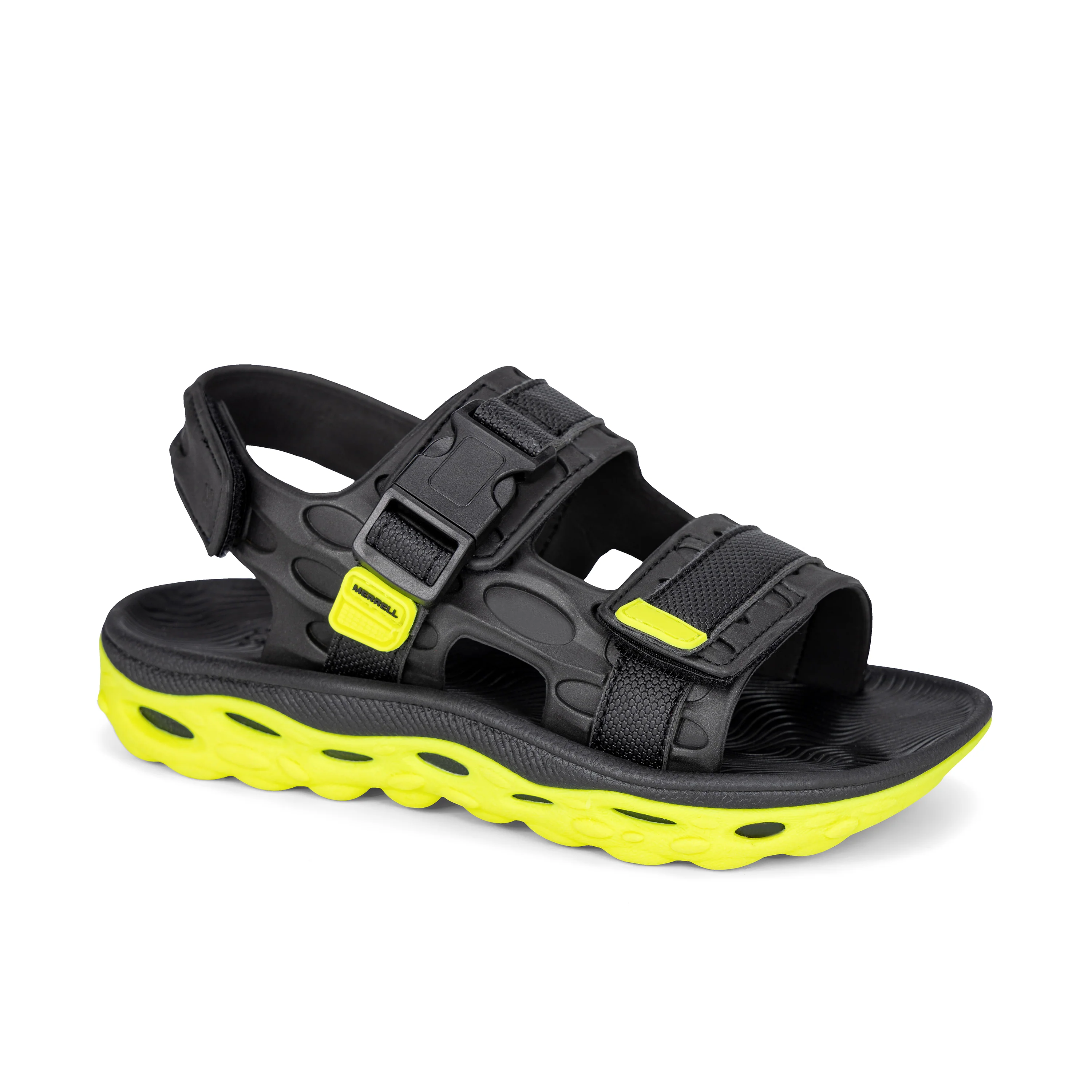 Hut Ultra Sandal - Big Kid Black/Lime - Image 7