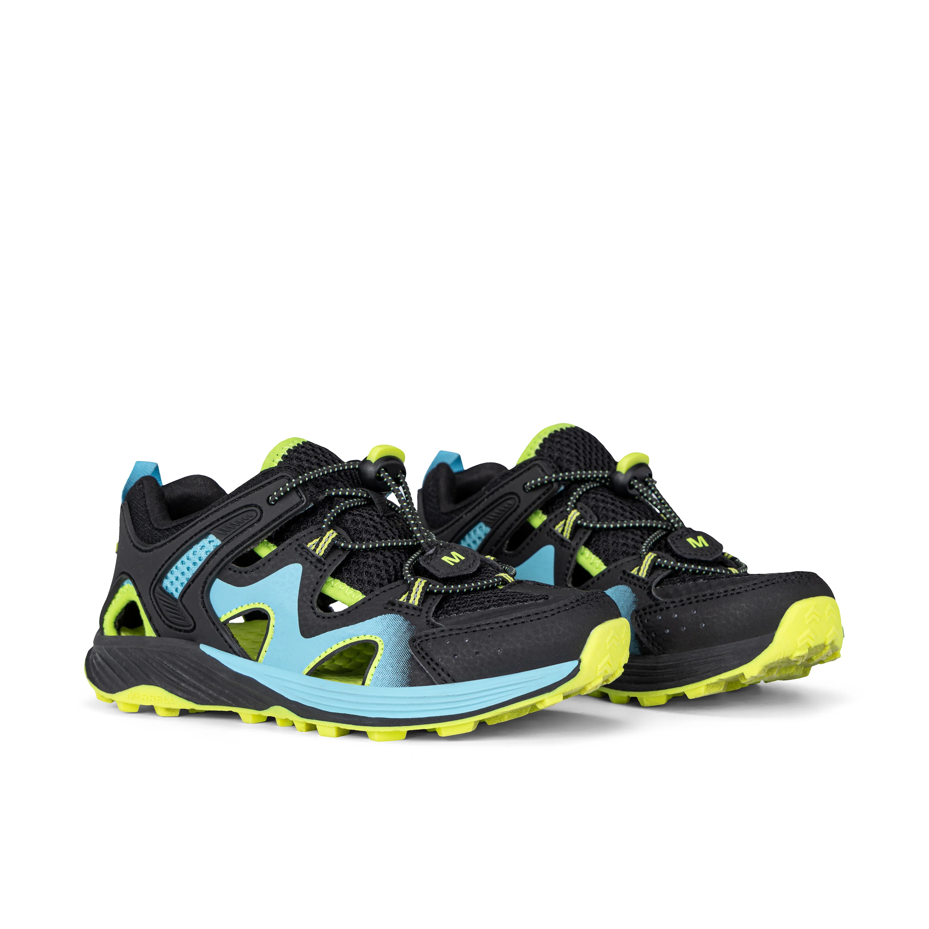 Hydro Force Sneaker - Big Kid Black/Blue/Lime - Image 2