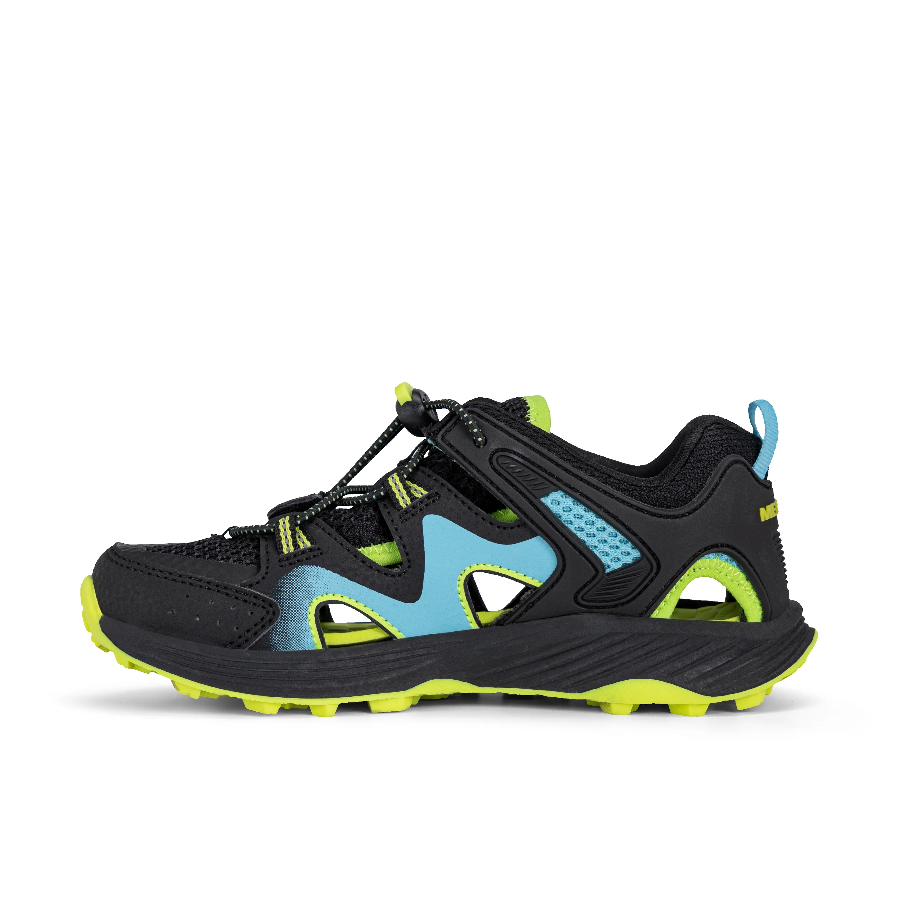 Hydro Force Sneaker - Big Kid Black/Blue/Lime - Image 3