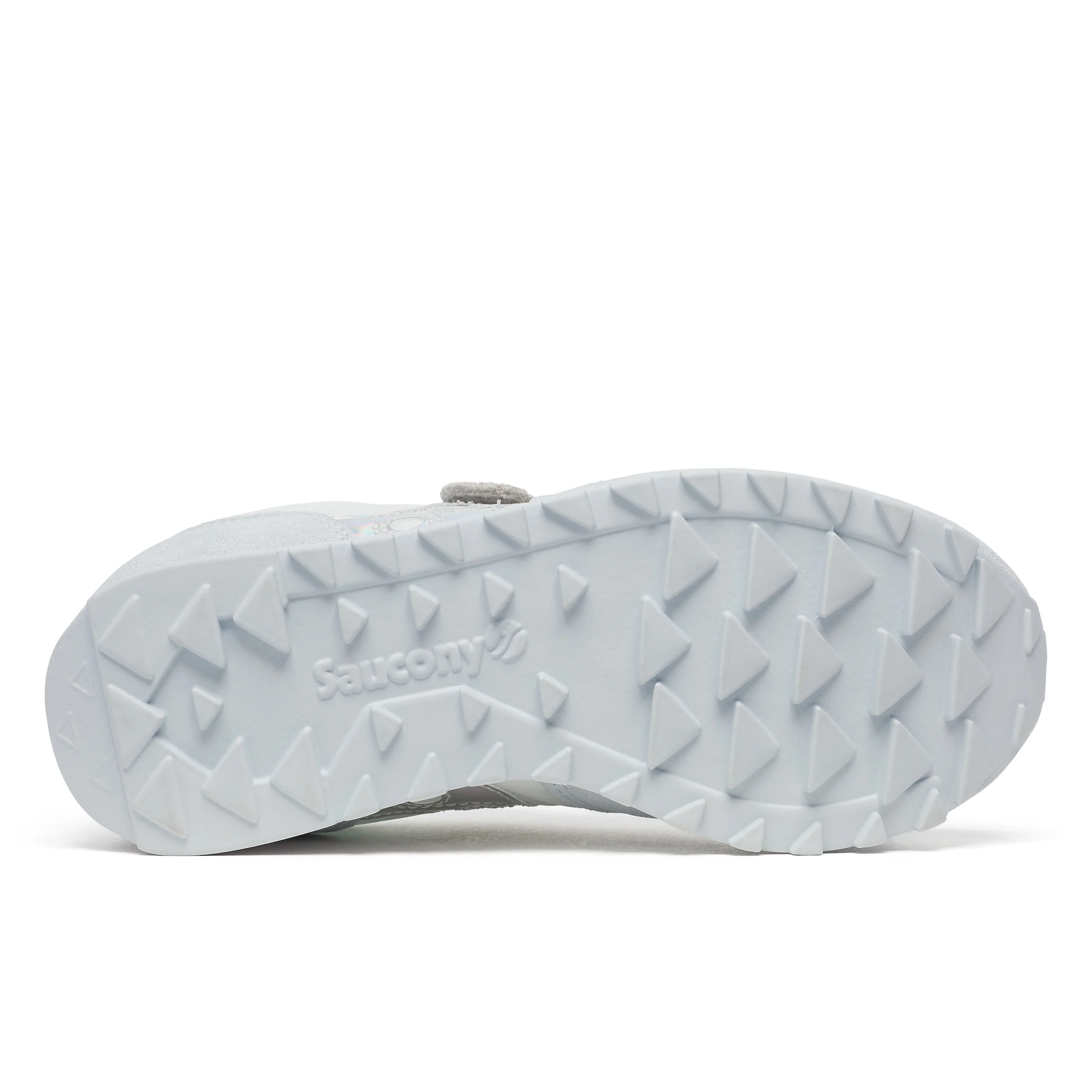 Jazz Double Hook & Loop Sneaker - Big Kid White/Blue - Image 6