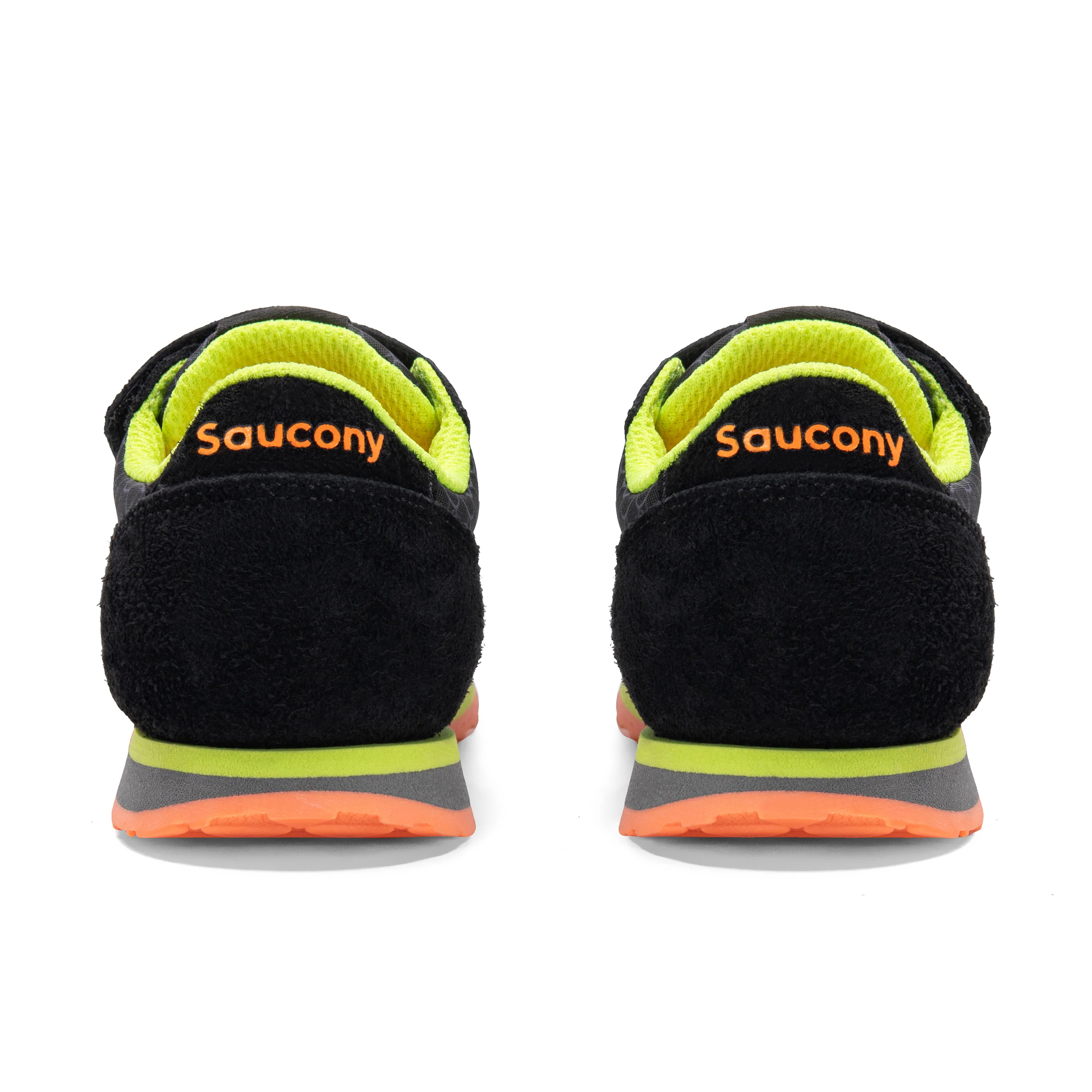 Jazz Hook & Loop Sneaker - Little Kid Black/Lime - Image 4