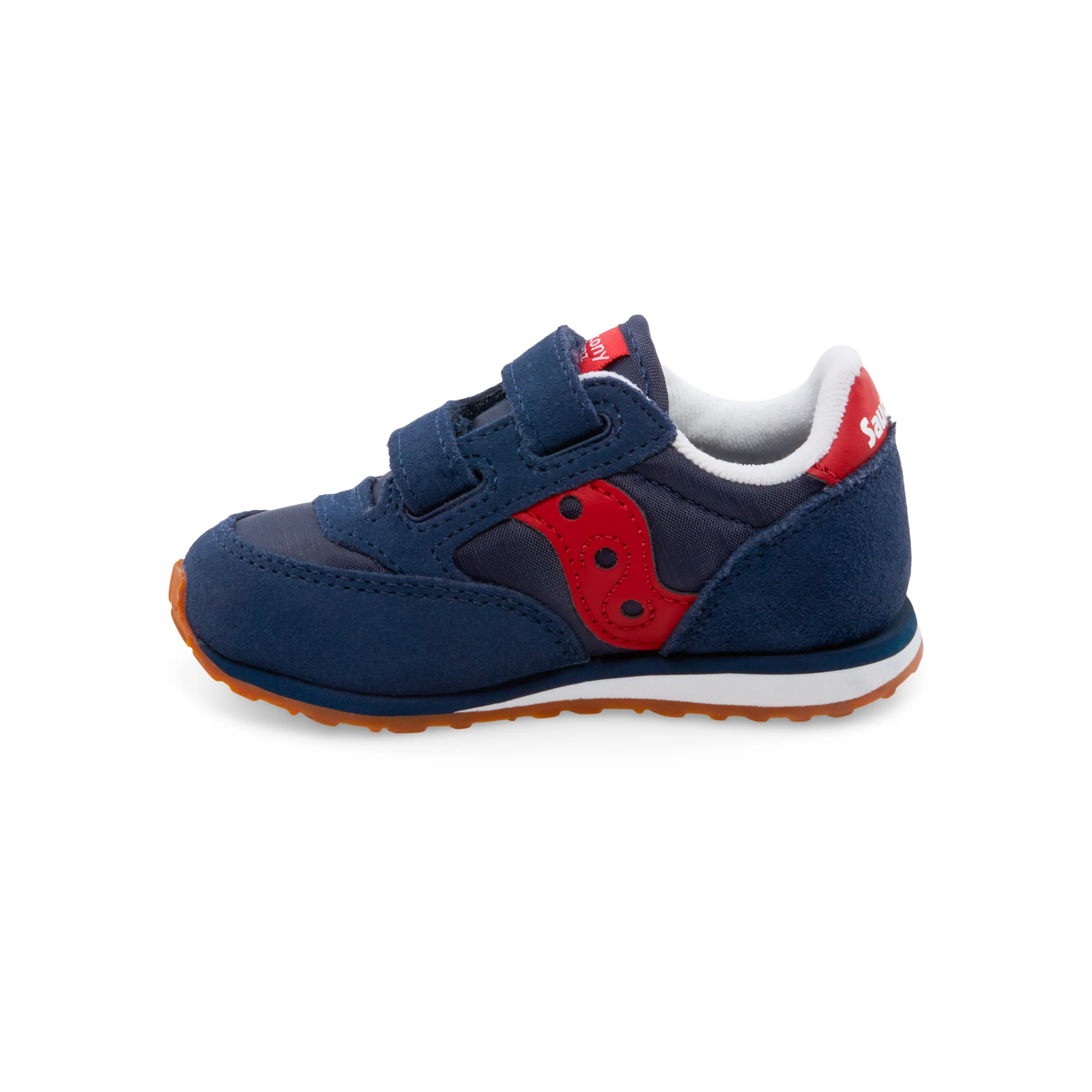 Jazz Hook & Loop Sneaker - Big Kid Navy/Red - Image 5