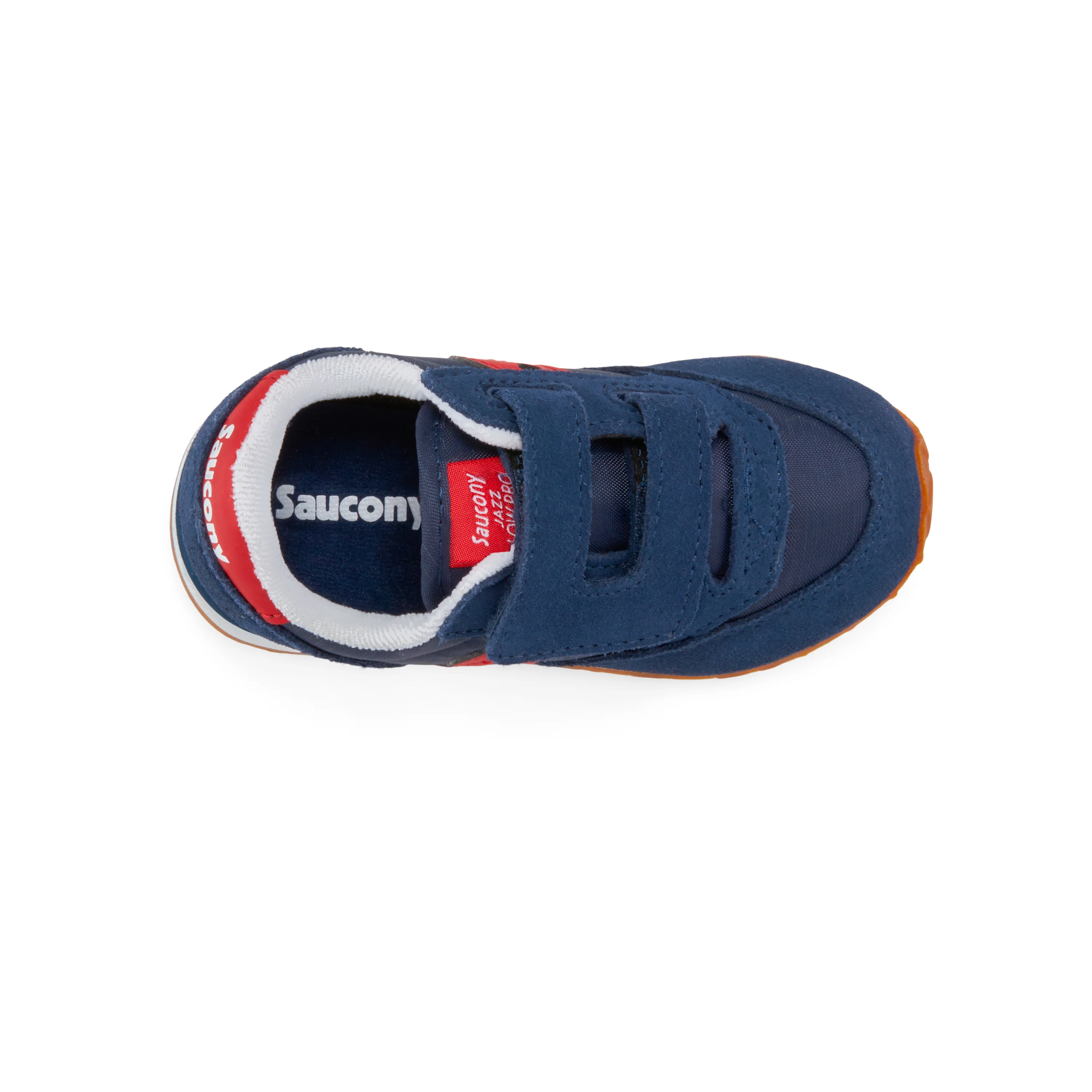 Jazz Hook & Loop Sneaker - Big Kid Navy/Red - Image 6