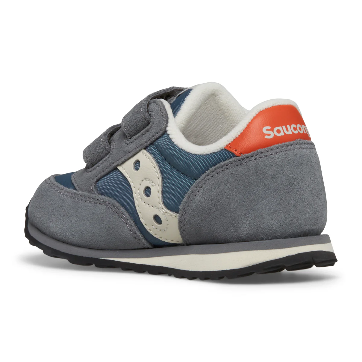Jazz Hook & Loop Sneaker - Little Kid Grey/Blue/Orange - Image 3