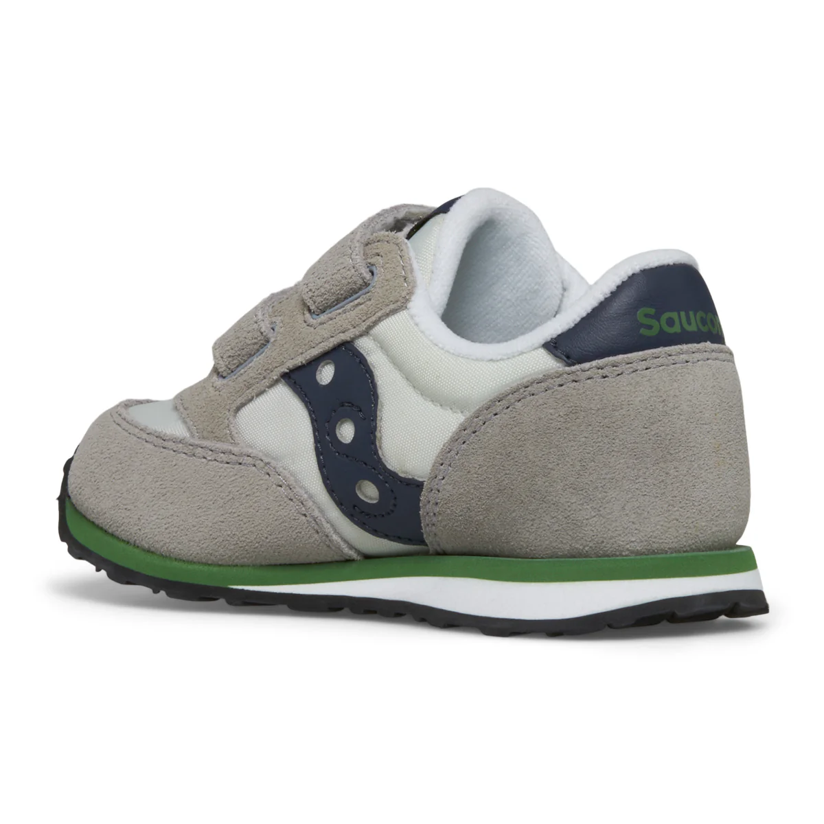 Jazz Hook & Loop Sneaker - Little Kid Grey/Navy/Green - Image 3