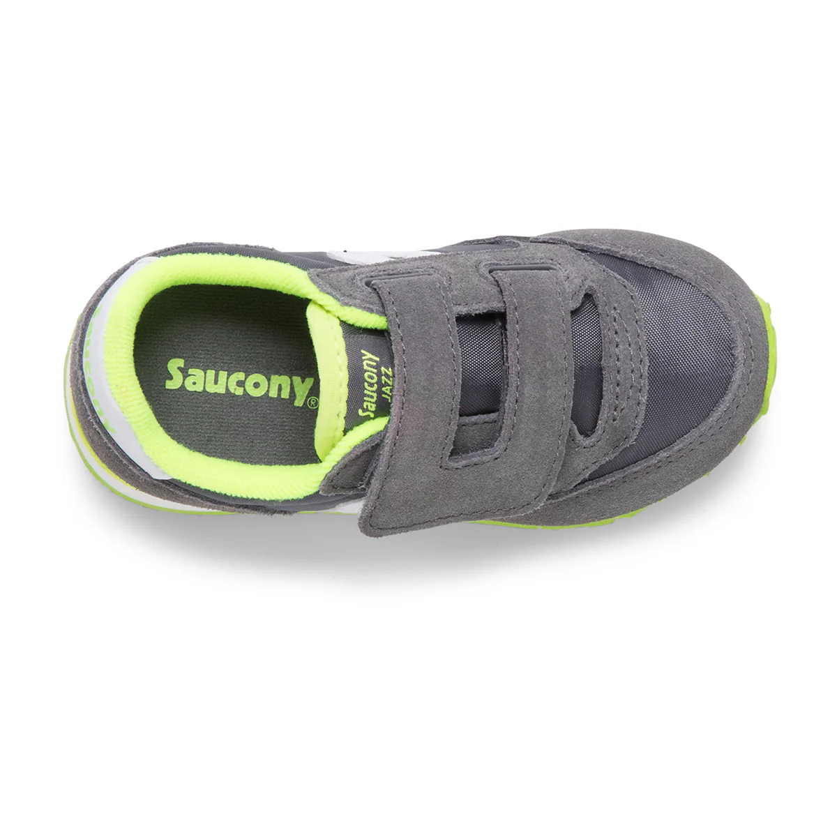 Jazz Hook & Loop Sneaker - Little Kid Grey/White/Green - Image 4