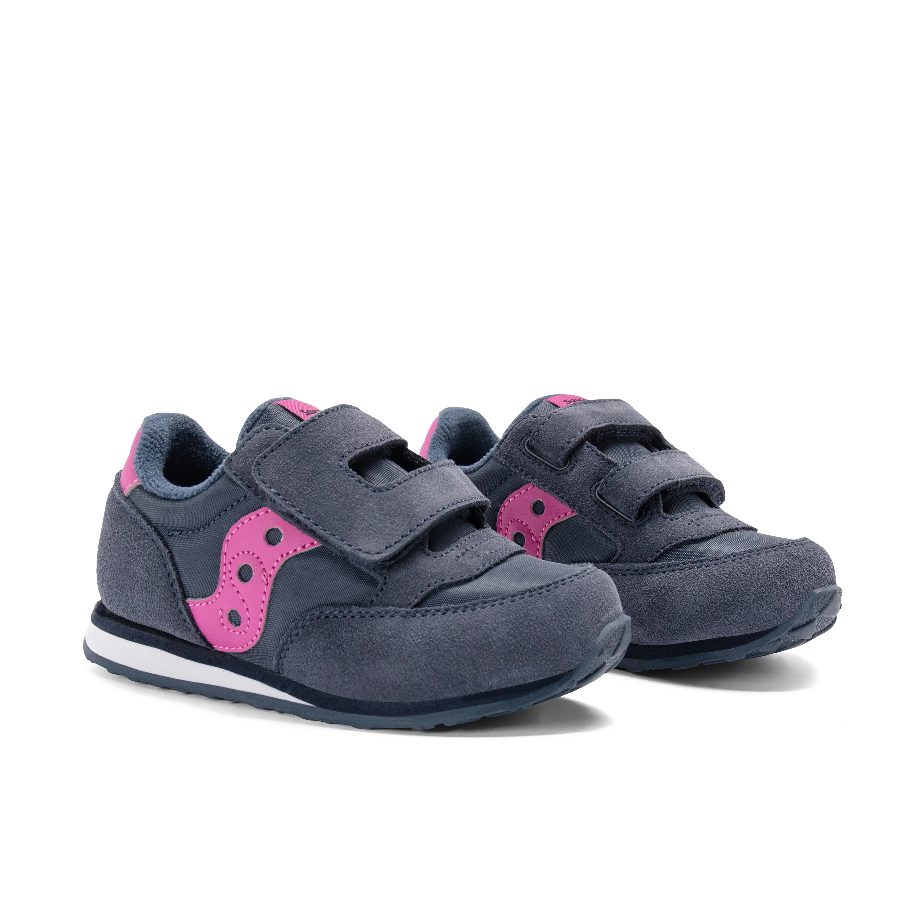 Jazz Hook & Loop Sneaker - Little Kid Navy/Pink - Image 2