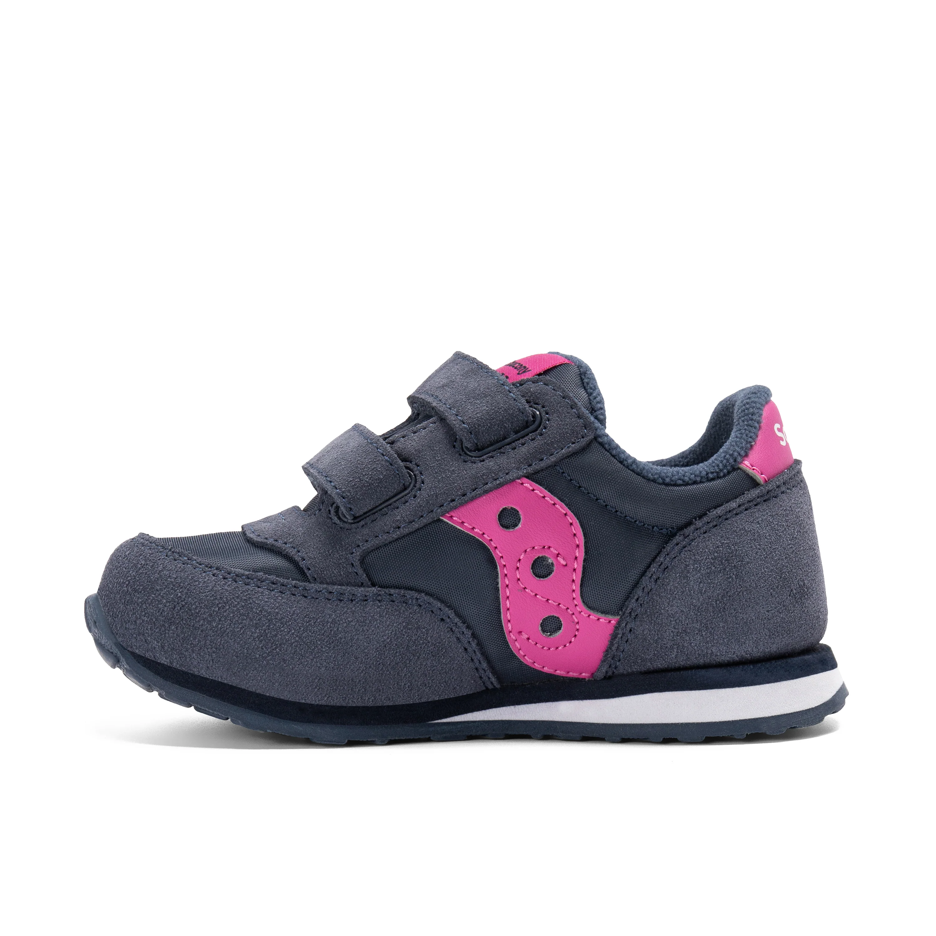 Jazz Hook & Loop Sneaker - Little Kid Navy/Pink - Image 3