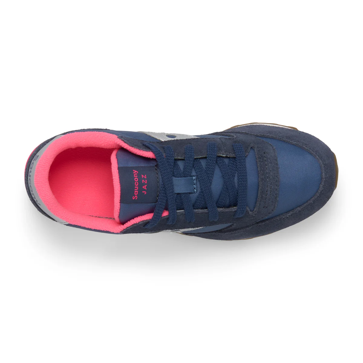 Jazz Original Sneaker - Big Kid Navy/Silver/Pink - Image 5