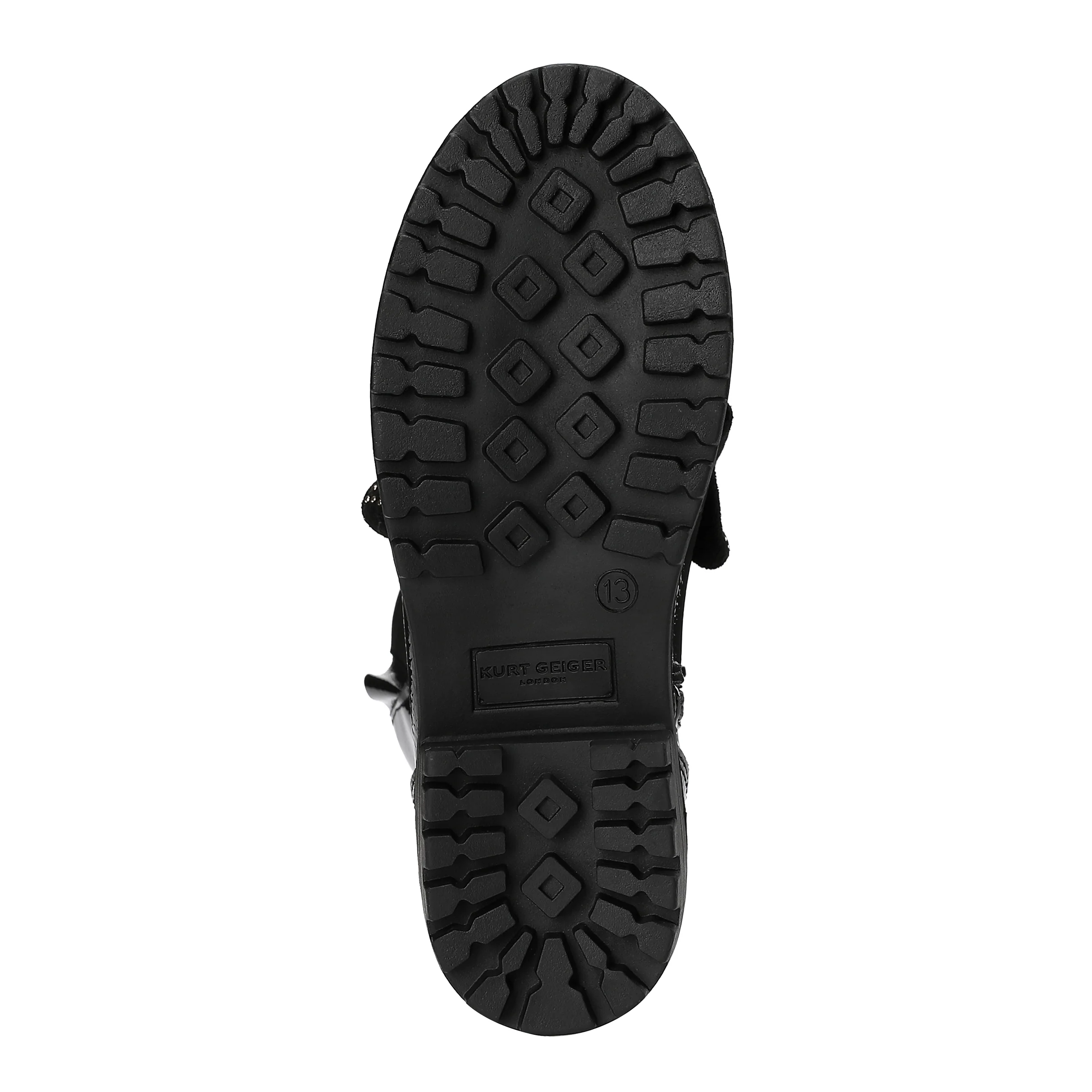 Kensington High Leg Bow Boot  - Big Kid Black Patent - Image 6