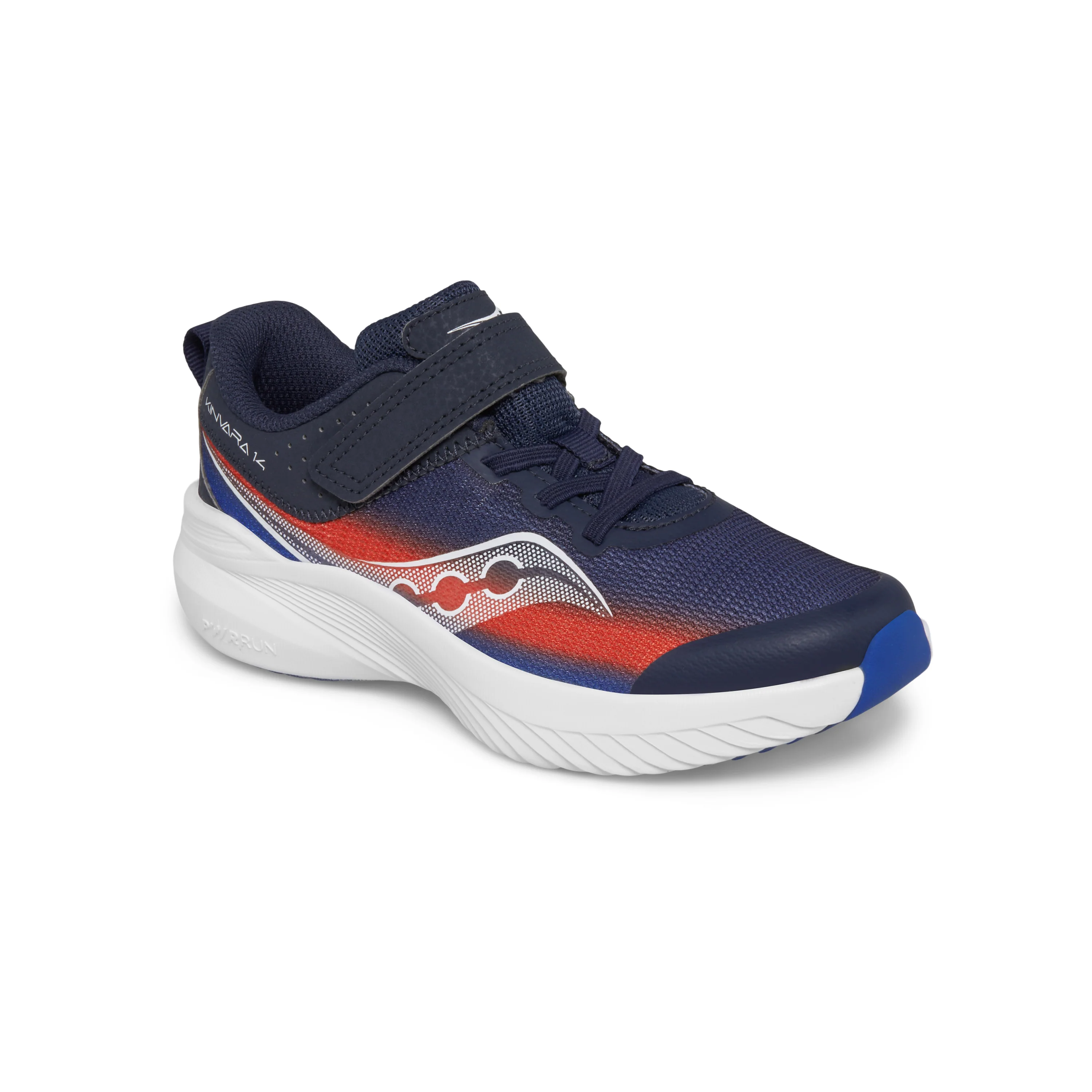 Kinvara 14 A/C Sneaker - Big Kid Navy/Red - Image 2