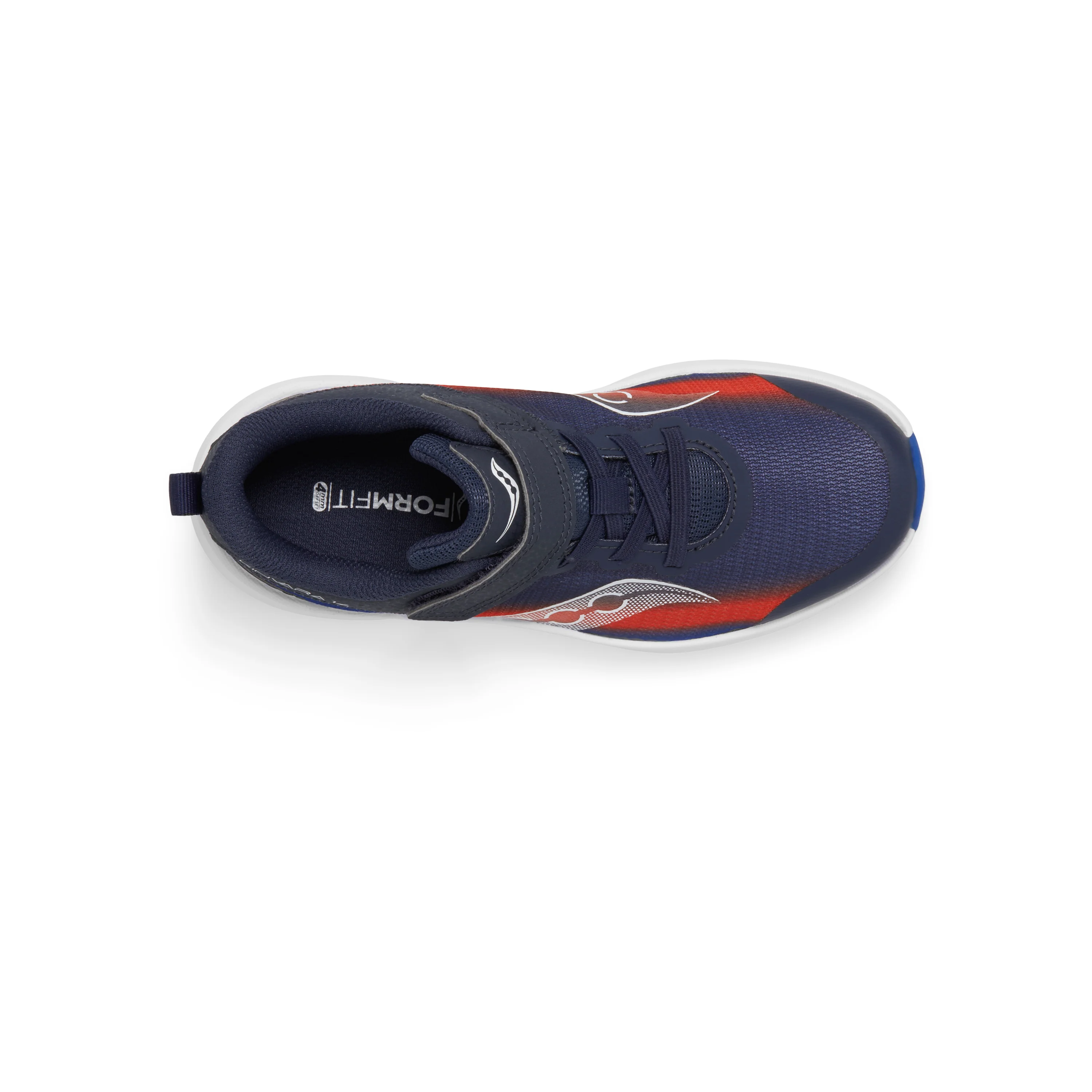 Kinvara 14 A/C Sneaker - Big Kid Navy/Red - Image 6