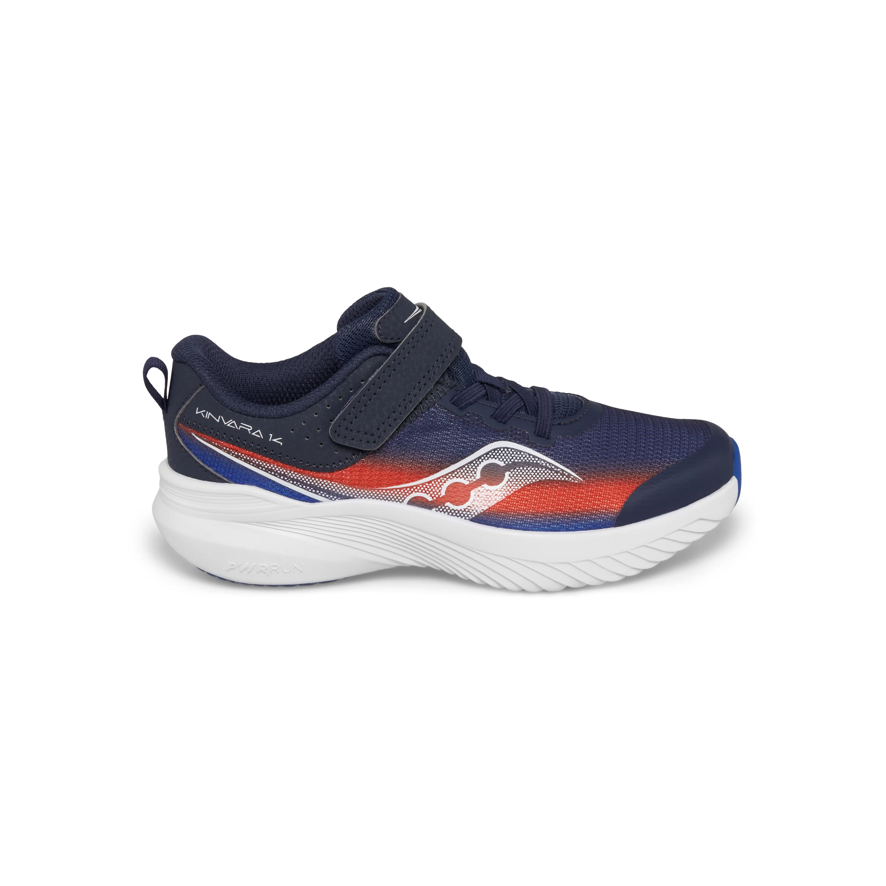 Kinvara 14 A/C Sneaker - Big Kid Navy/Red - Image 8