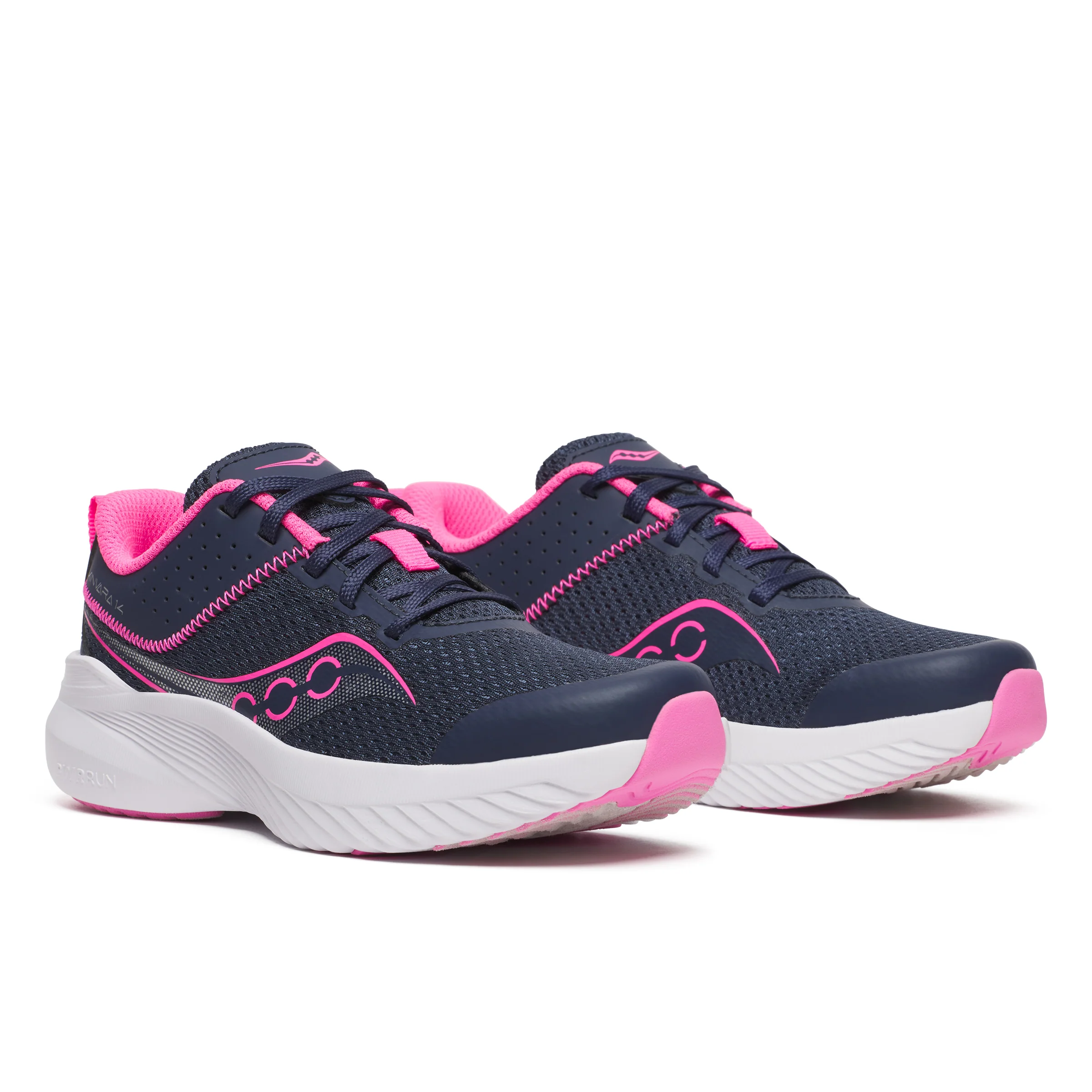 Kinvara 14 LTT Sneaker - Big Kid Pink/Navy - Image 2