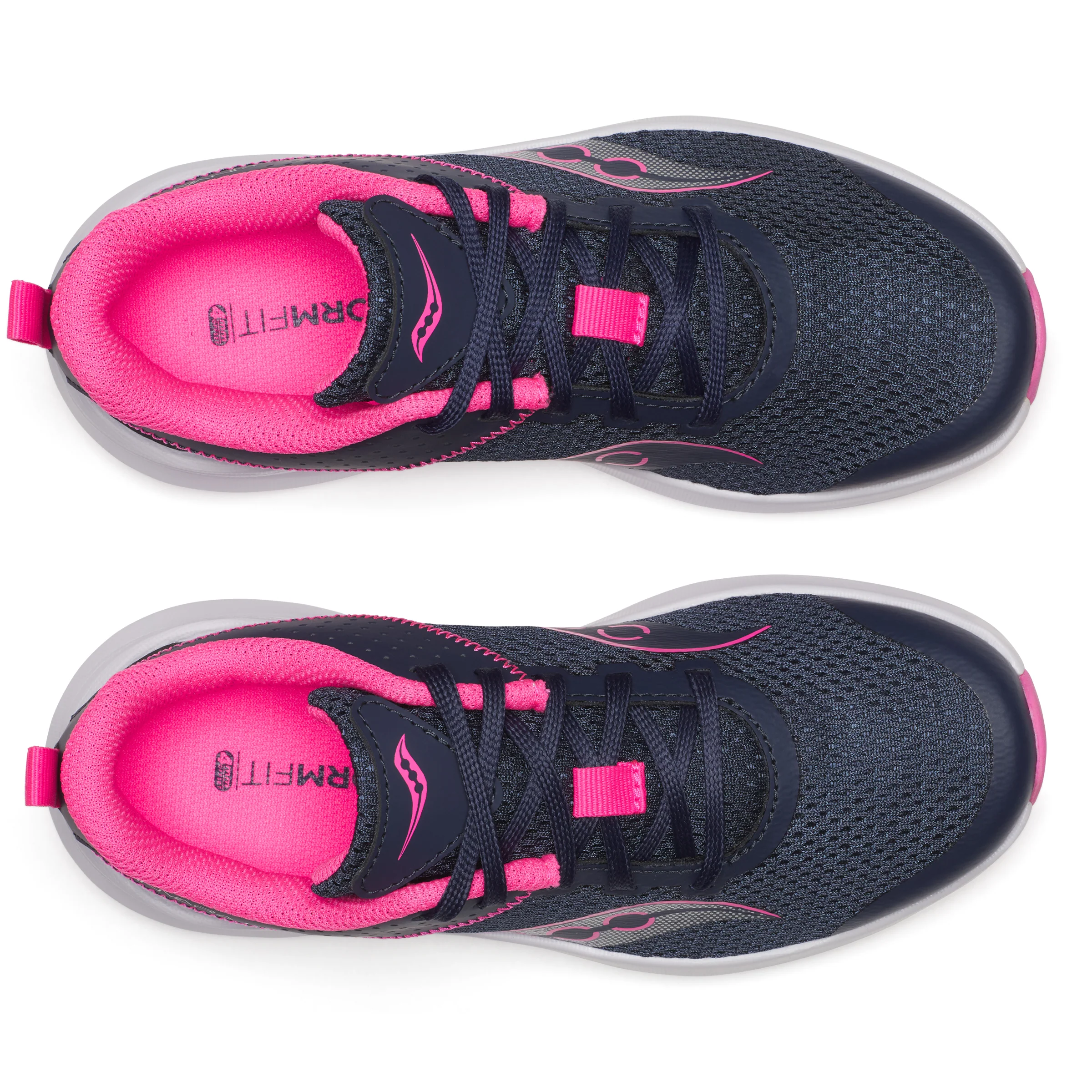 Kinvara 14 LTT Sneaker - Big Kid Pink/Navy - Image 5