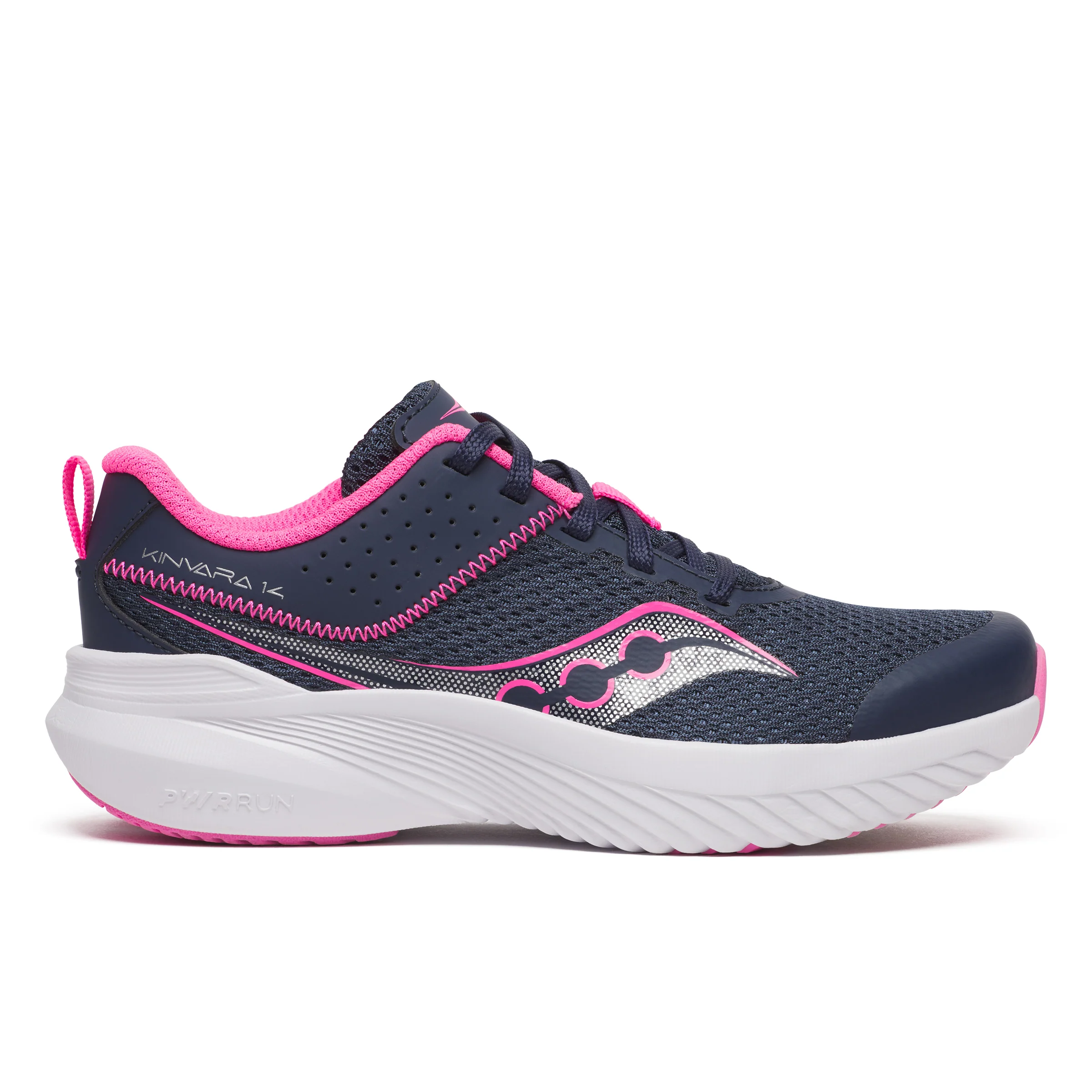 Kinvara 14 LTT Sneaker - Big Kid Pink/Navy - Image 7