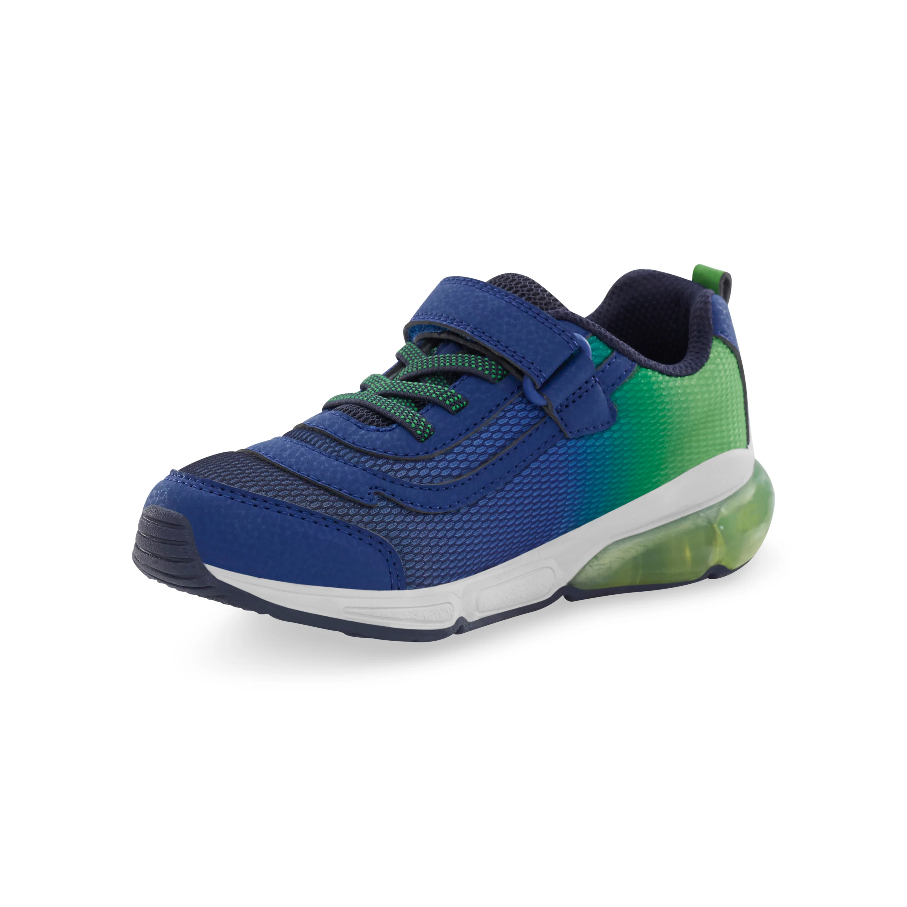 Light-Up Surge Bounce Sneaker - Big Kid Navy/Green - Image 8