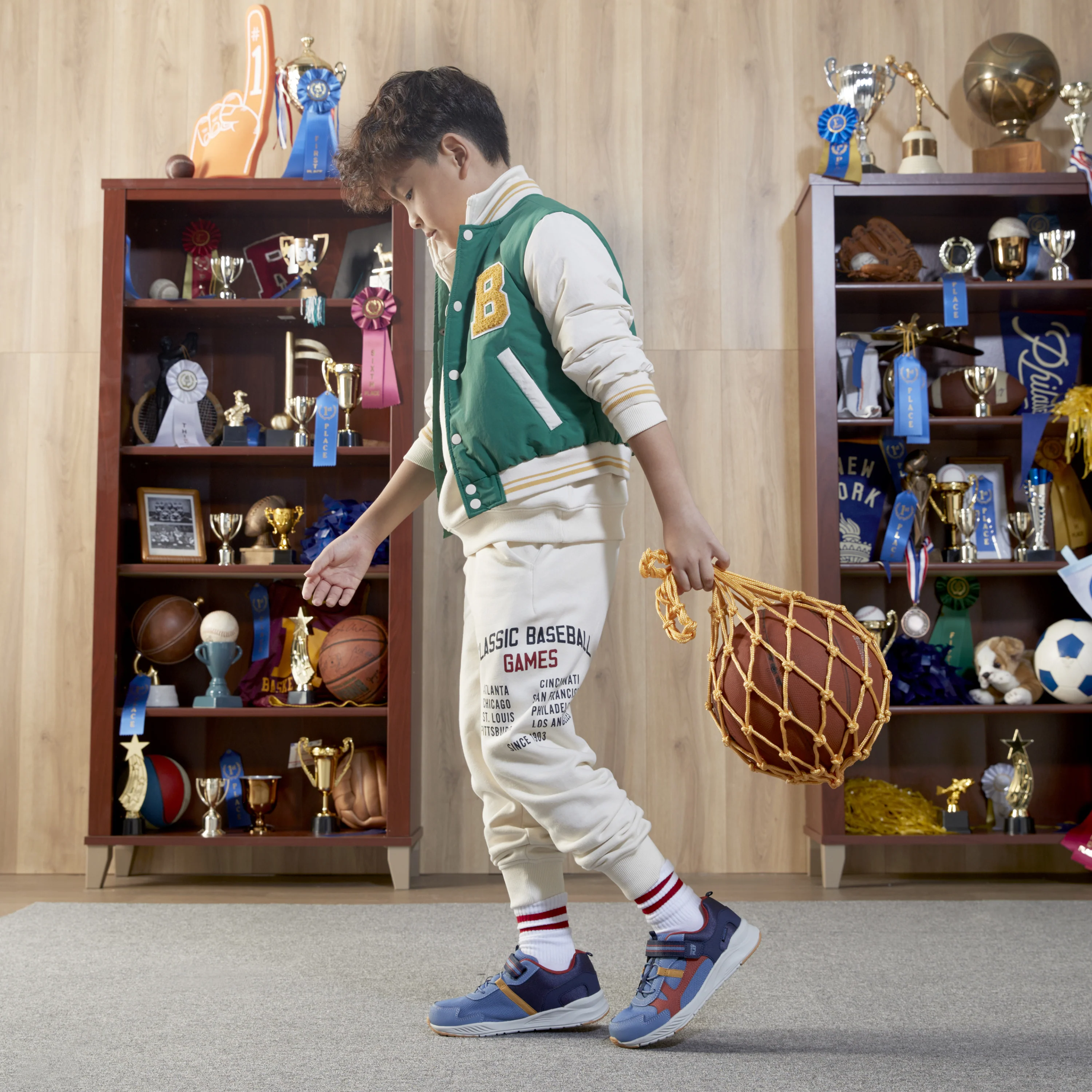 Player Sneaker - Big Kid Blue Multi - Image 9