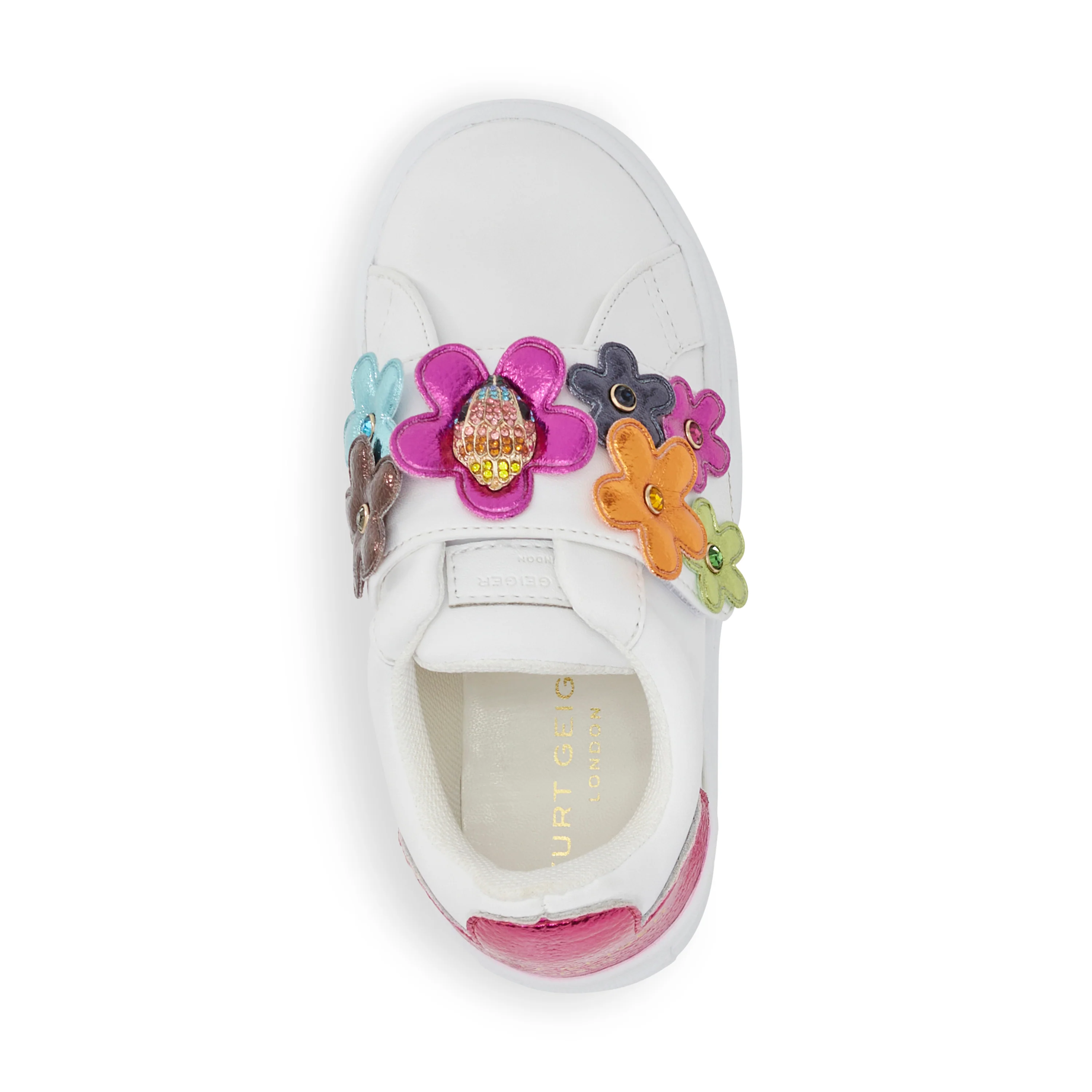 Mini Flower Petal Sneaker - Big Kid White/Multi - Image 5