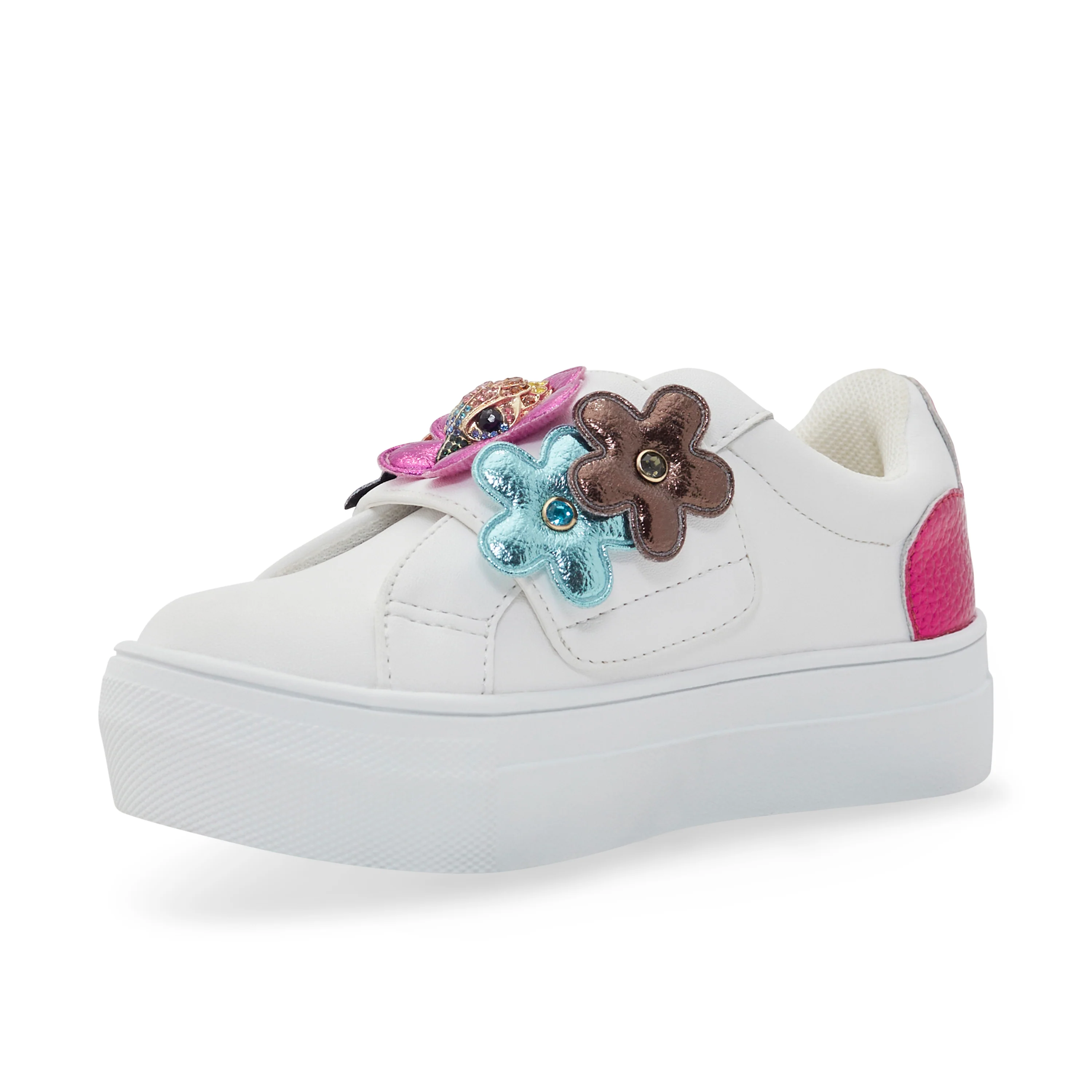 Mini Flower Petal Sneaker - Big Kid White/Multi - Image 7