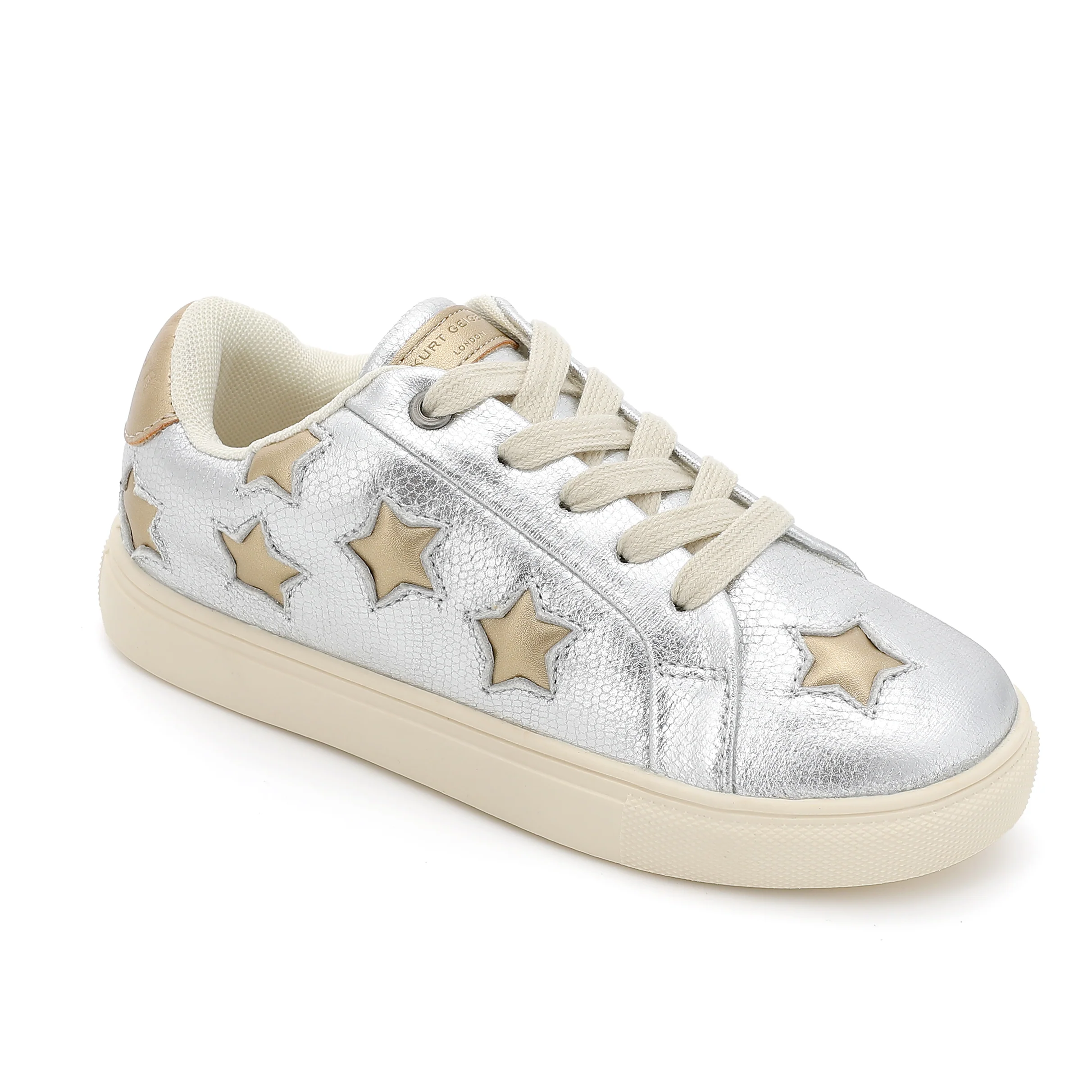 Mini Lane Star Sneaker  - Big Kid Silver Gold - Image 2