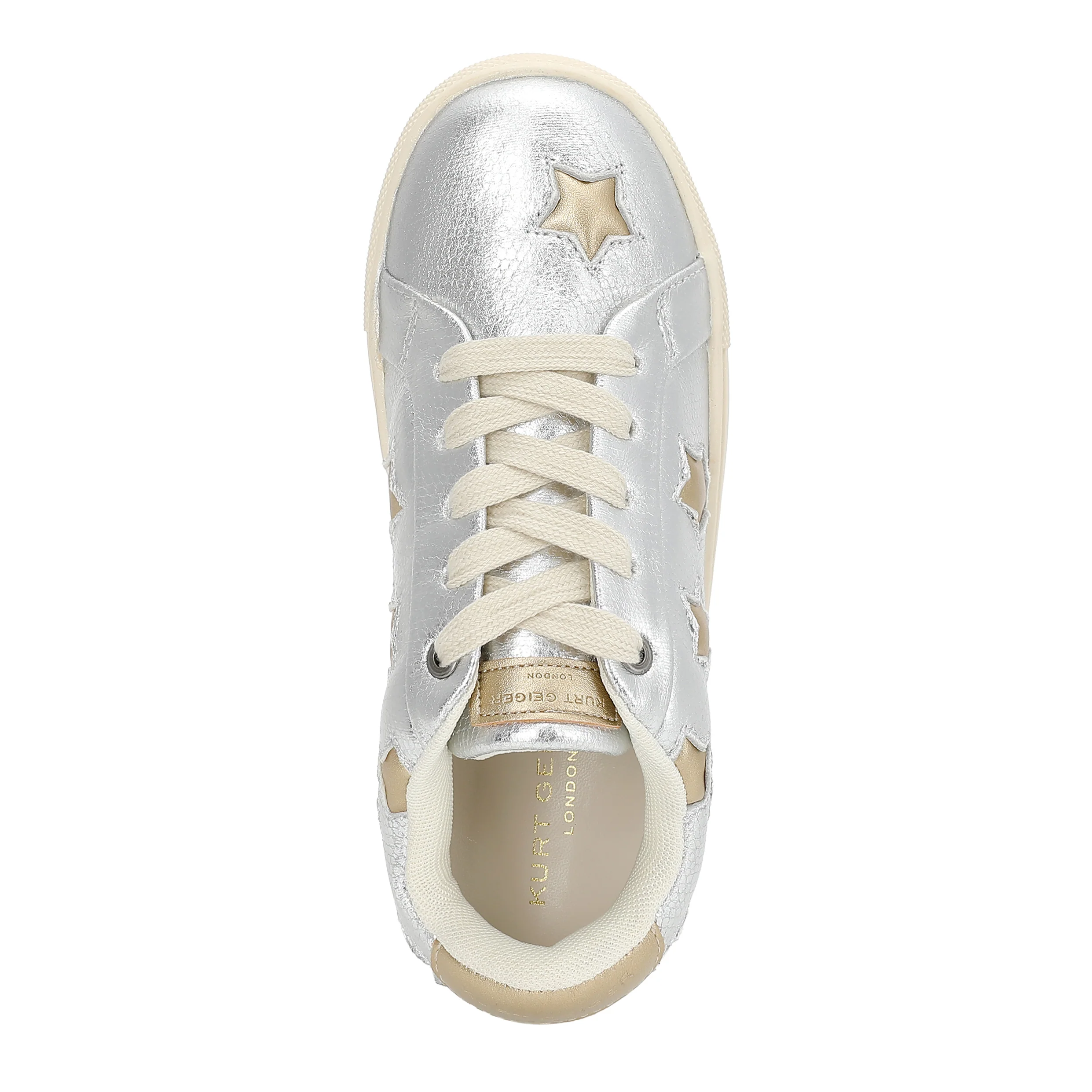 Mini Lane Star Sneaker  - Big Kid Silver Gold - Image 5