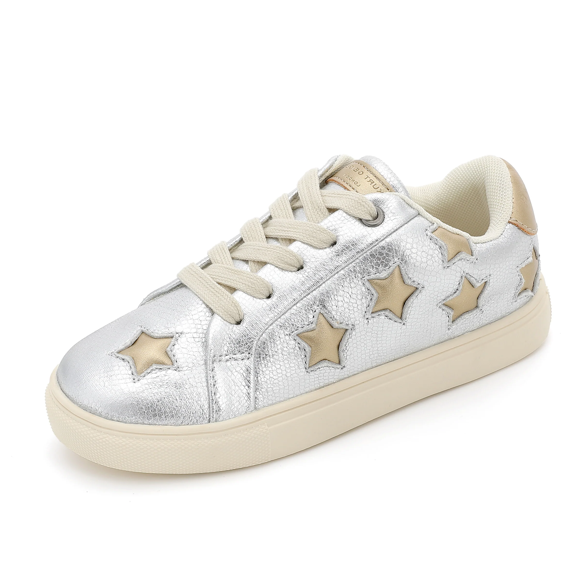 Mini Lane Star Sneaker  - Big Kid Silver Gold - Image 7
