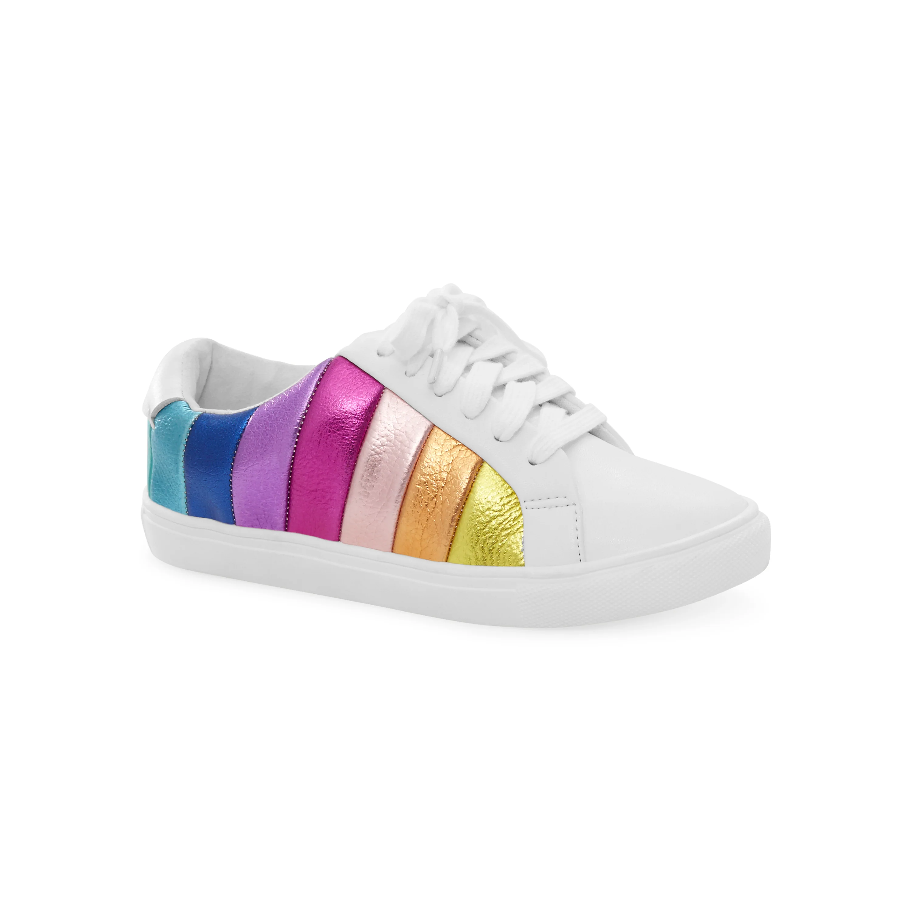 Mini Lane Stripe Sneaker - Big Kid White - Image 2