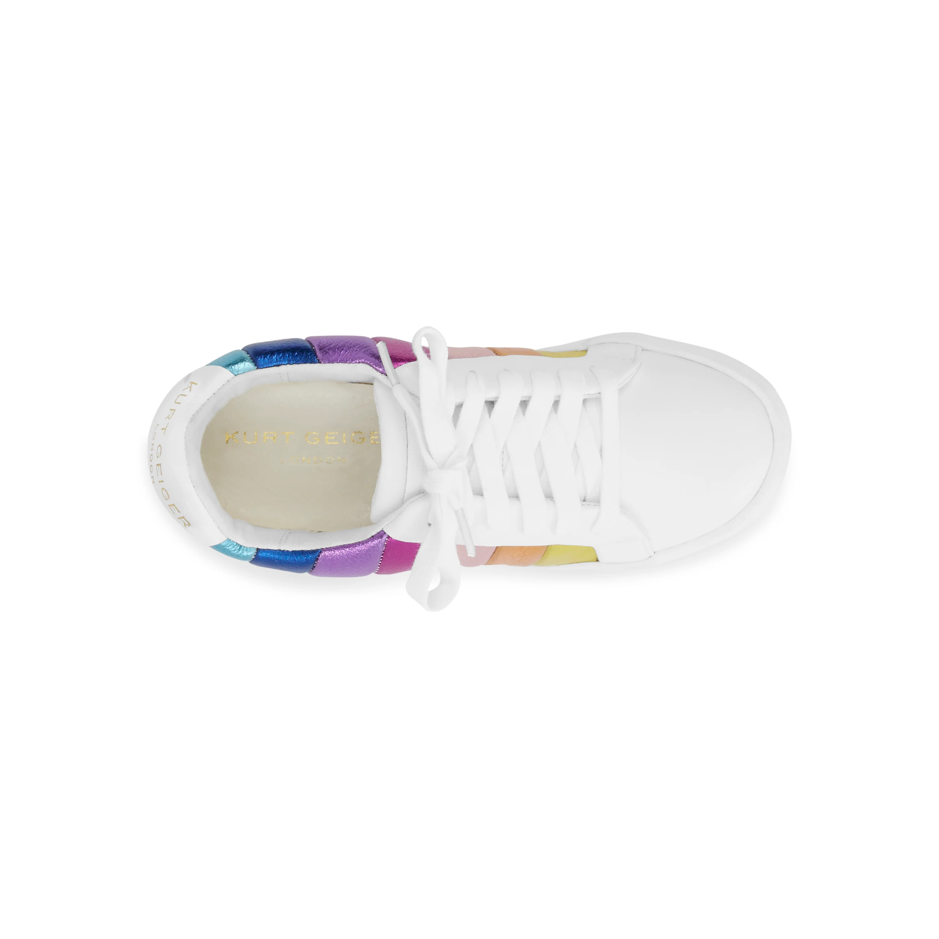 Mini Lane Stripe Sneaker - Big Kid White - Image 5