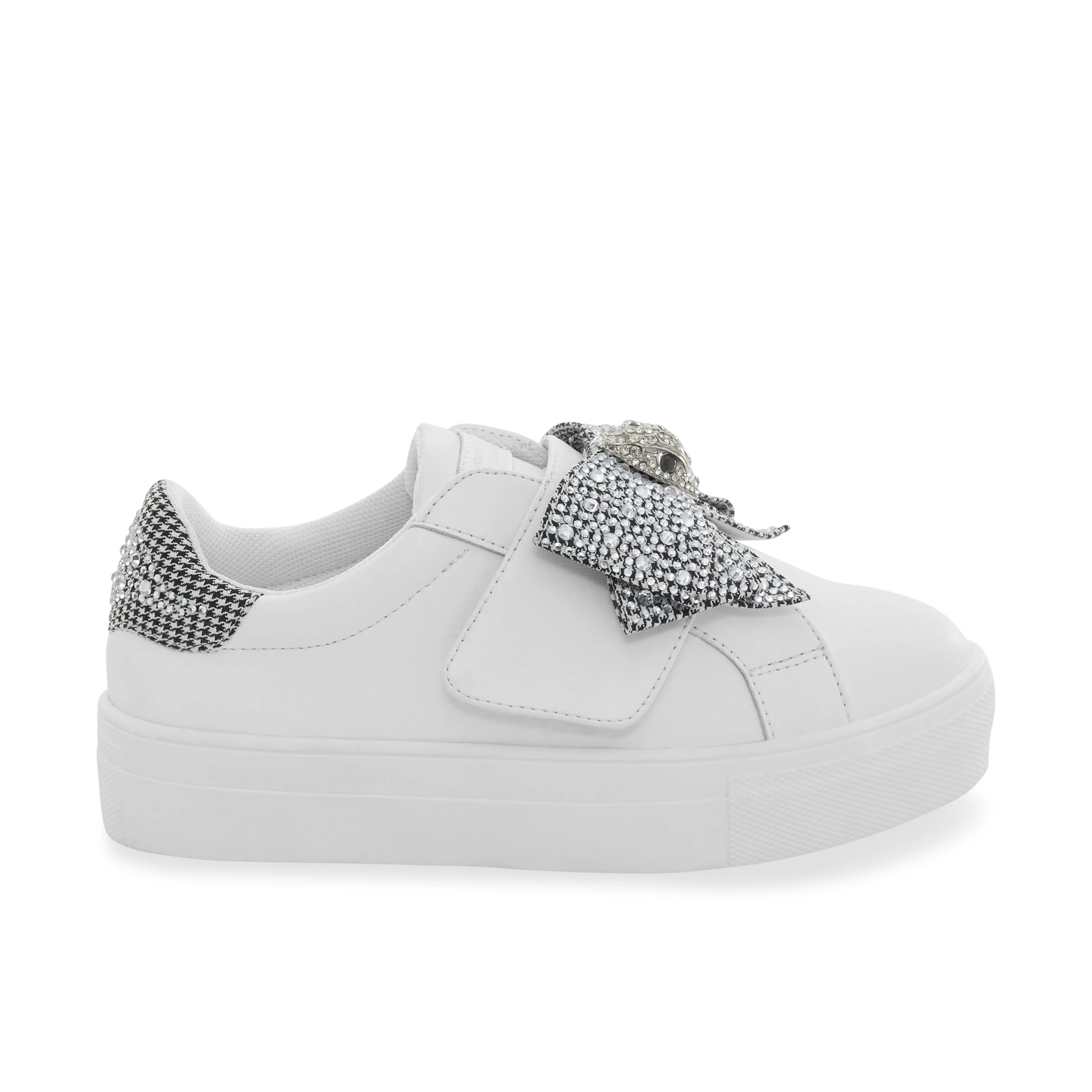 Mini Laney Bow Sneaker - Big Kid White