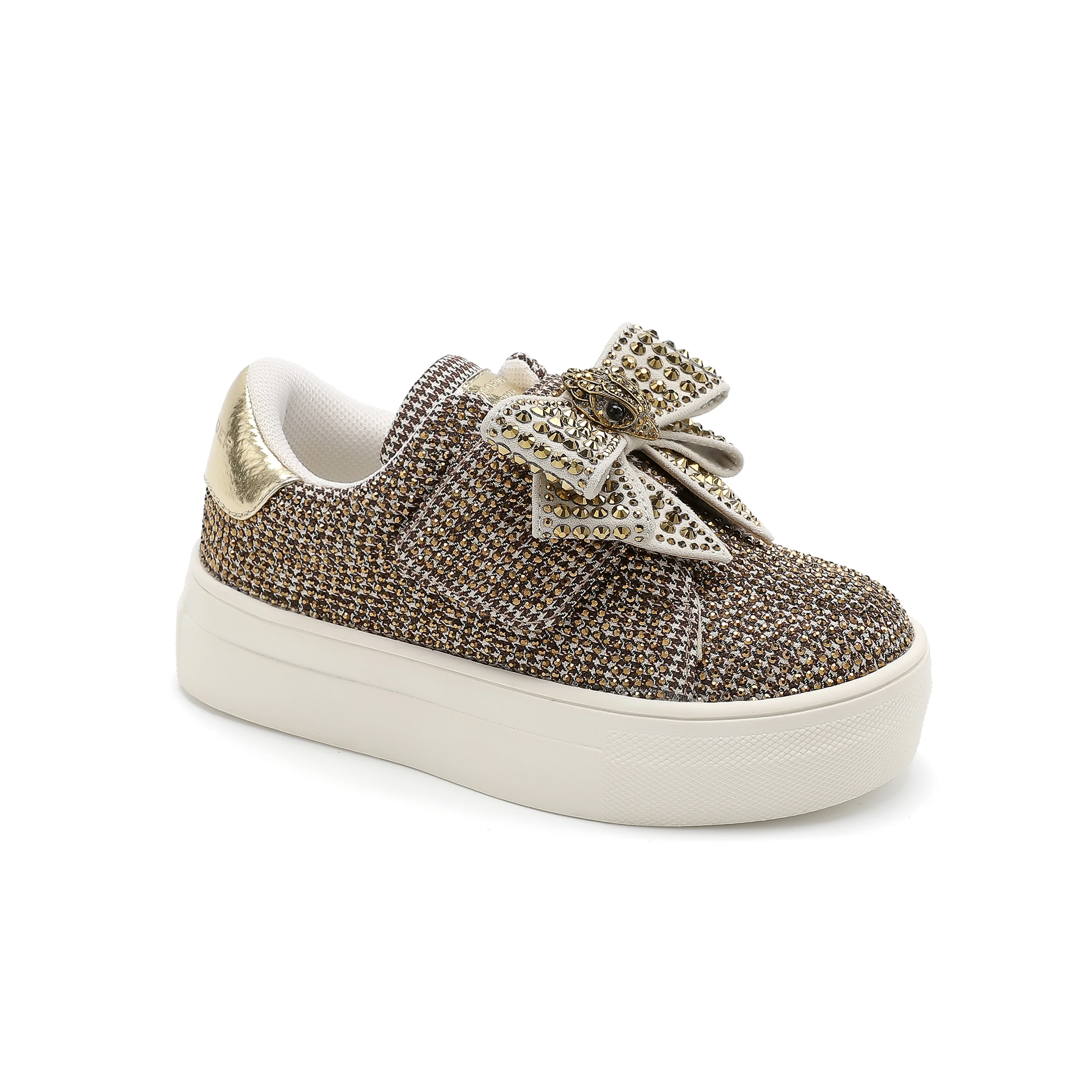 Mini Laney Bow Sneaker - Little Kid Beige - Image 2
