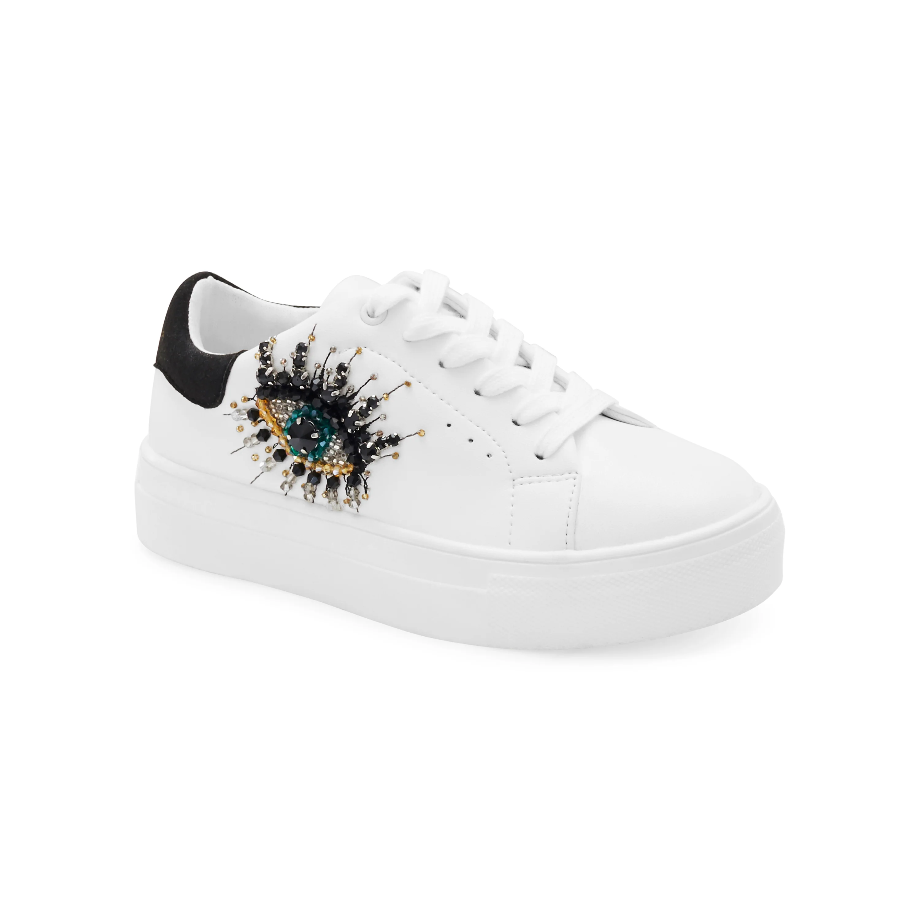 Mini Laney Eye Sneaker - Big Kid White - Image 2