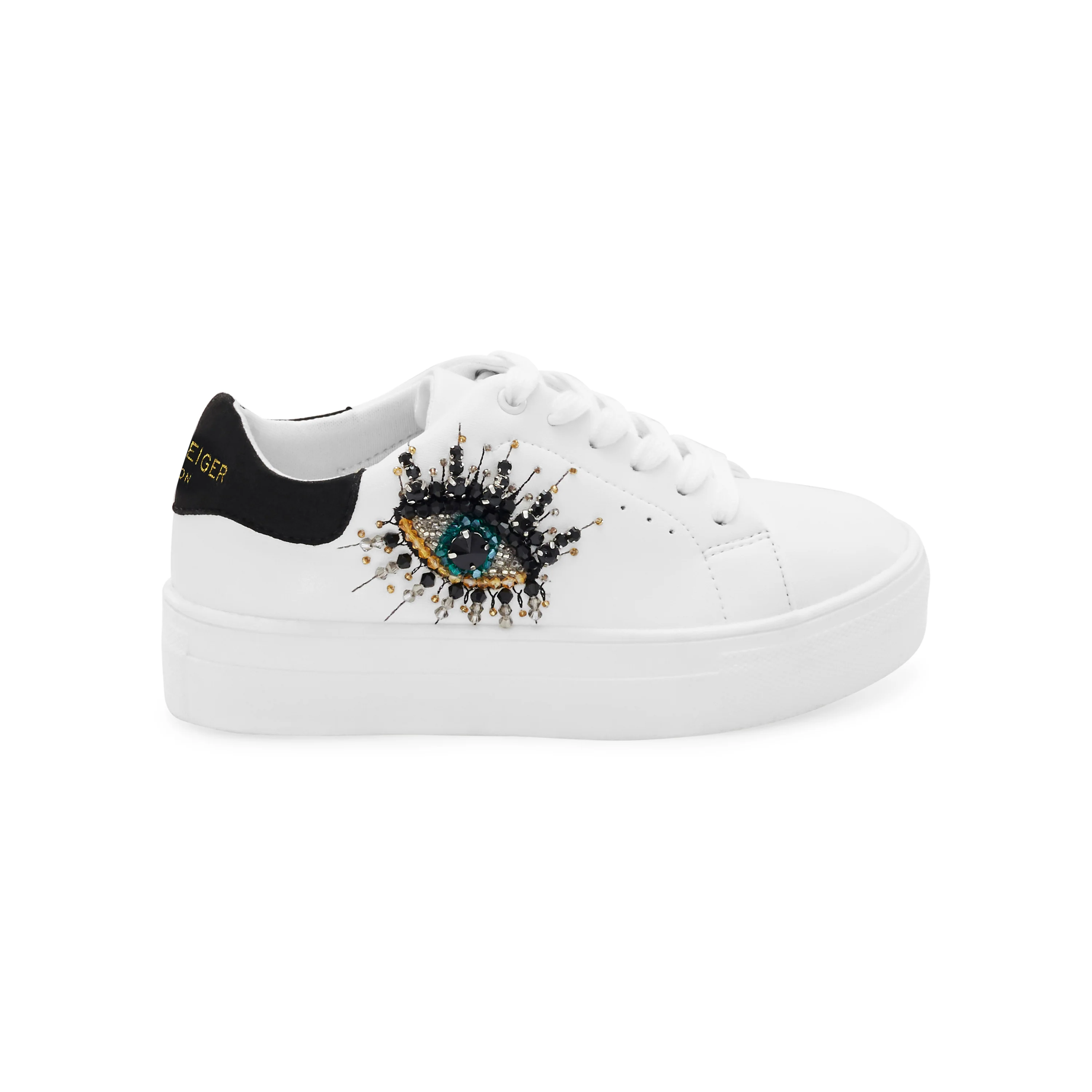 Mini Laney Eye Sneaker - Big Kid White - Image 8