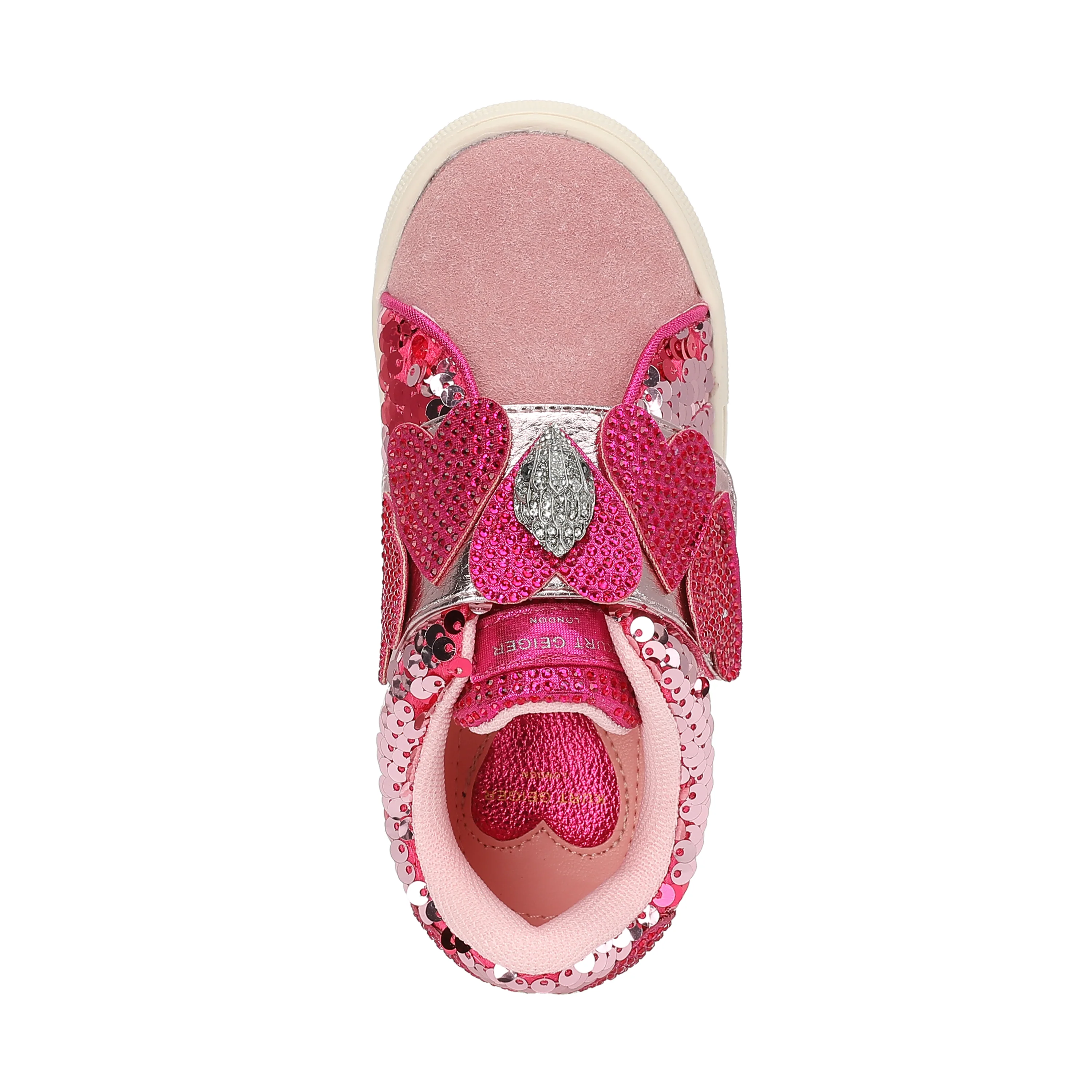Mini Laney Heart Strap Sneaker  - Little Kid Pink - Image 5